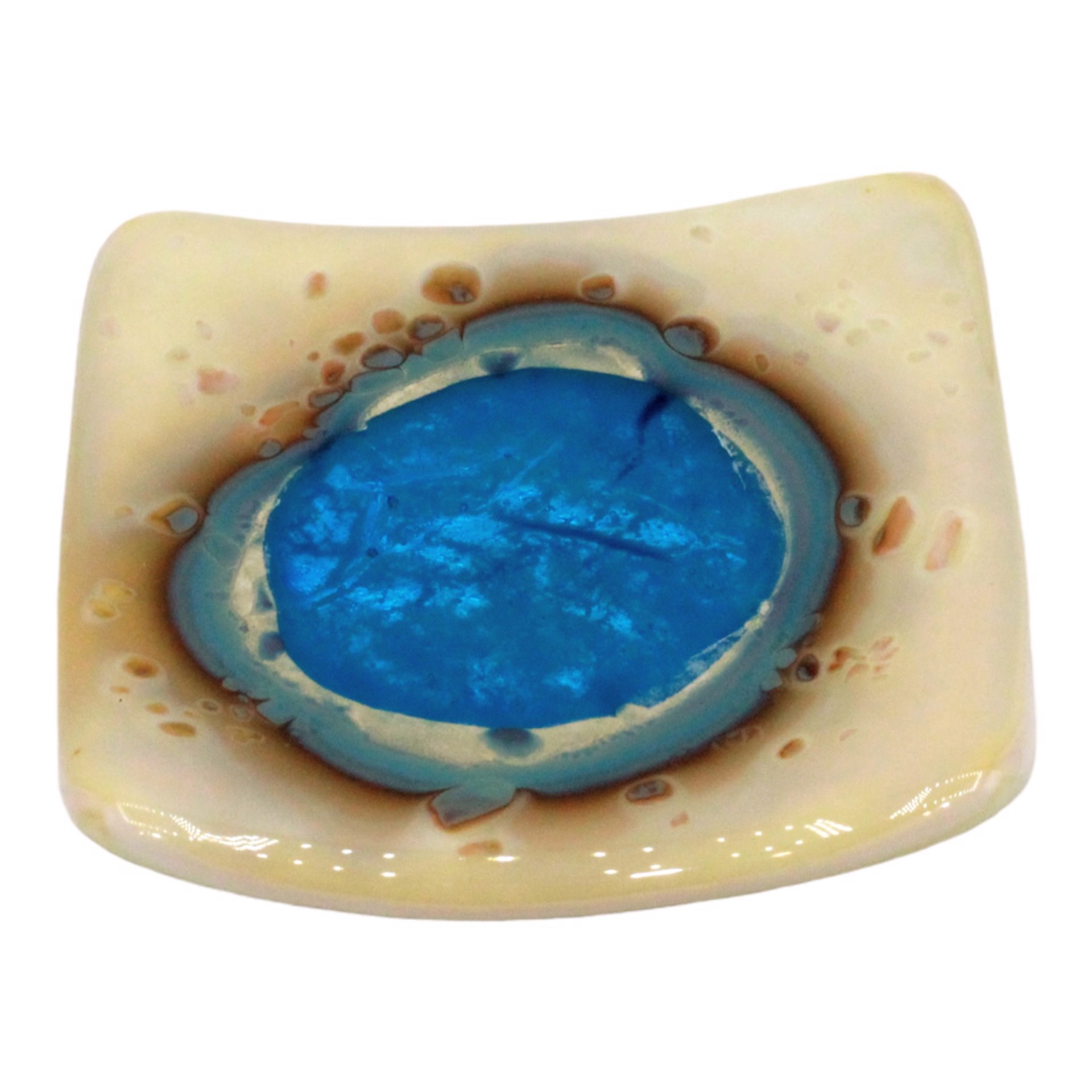 Thermal Puddle Mini - Plate by Kathy Burk