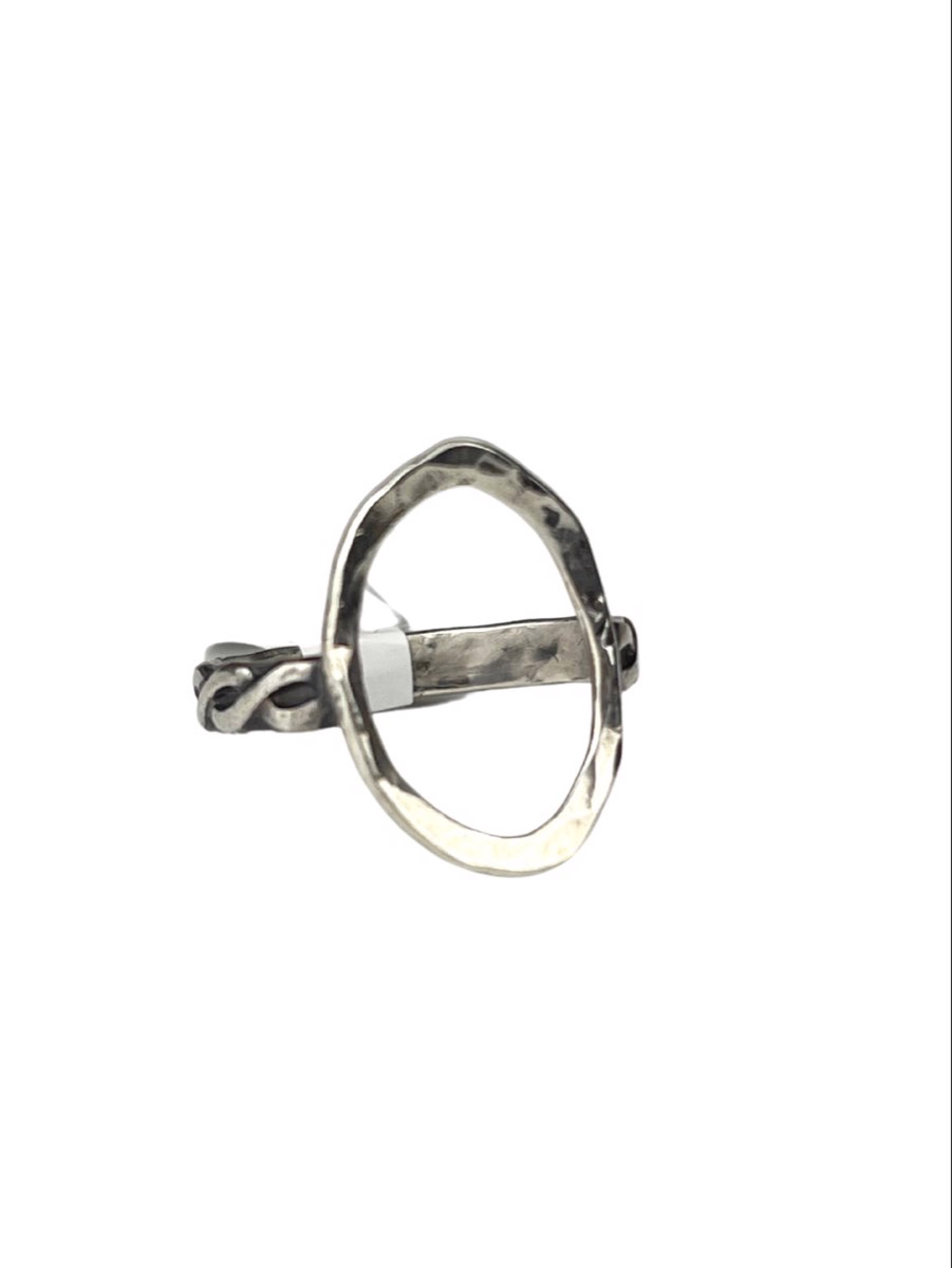Hammered Sterling Silver Ring by Nola Smodic
