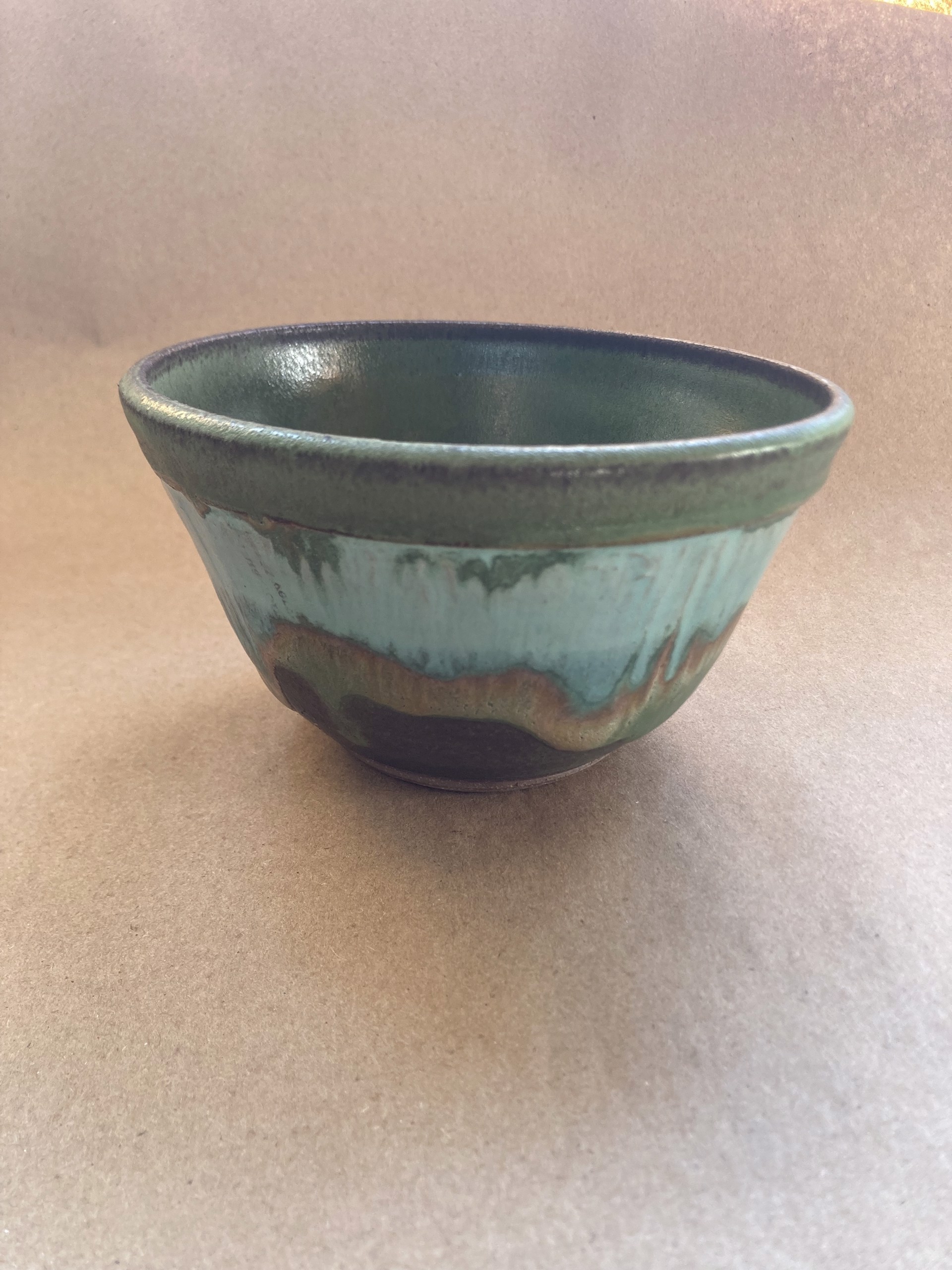 Small Green Bowl #21 by Sharon Scrattish