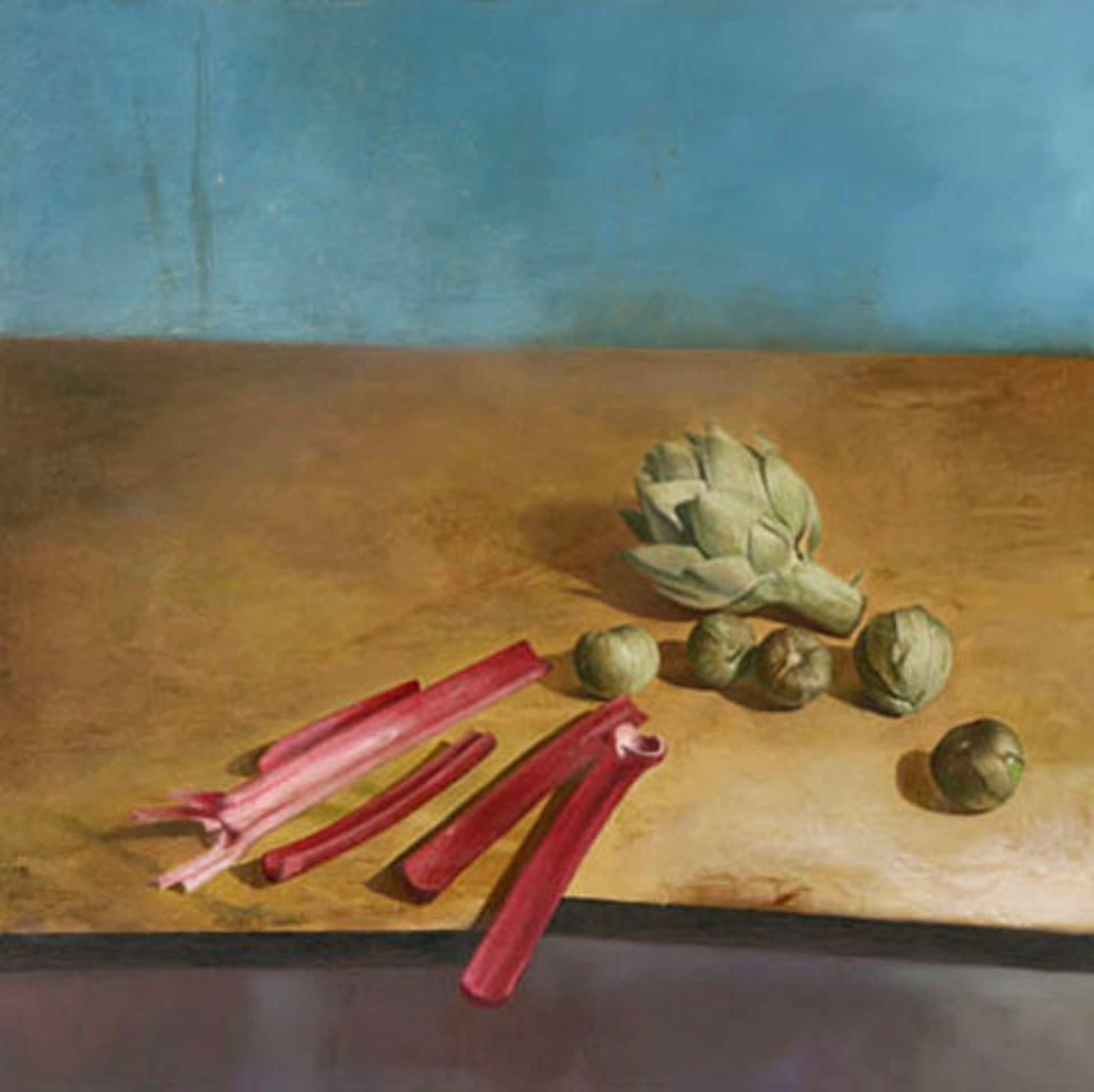 Artichoke, Tomatillos, Rhubarb by Jim Phalen