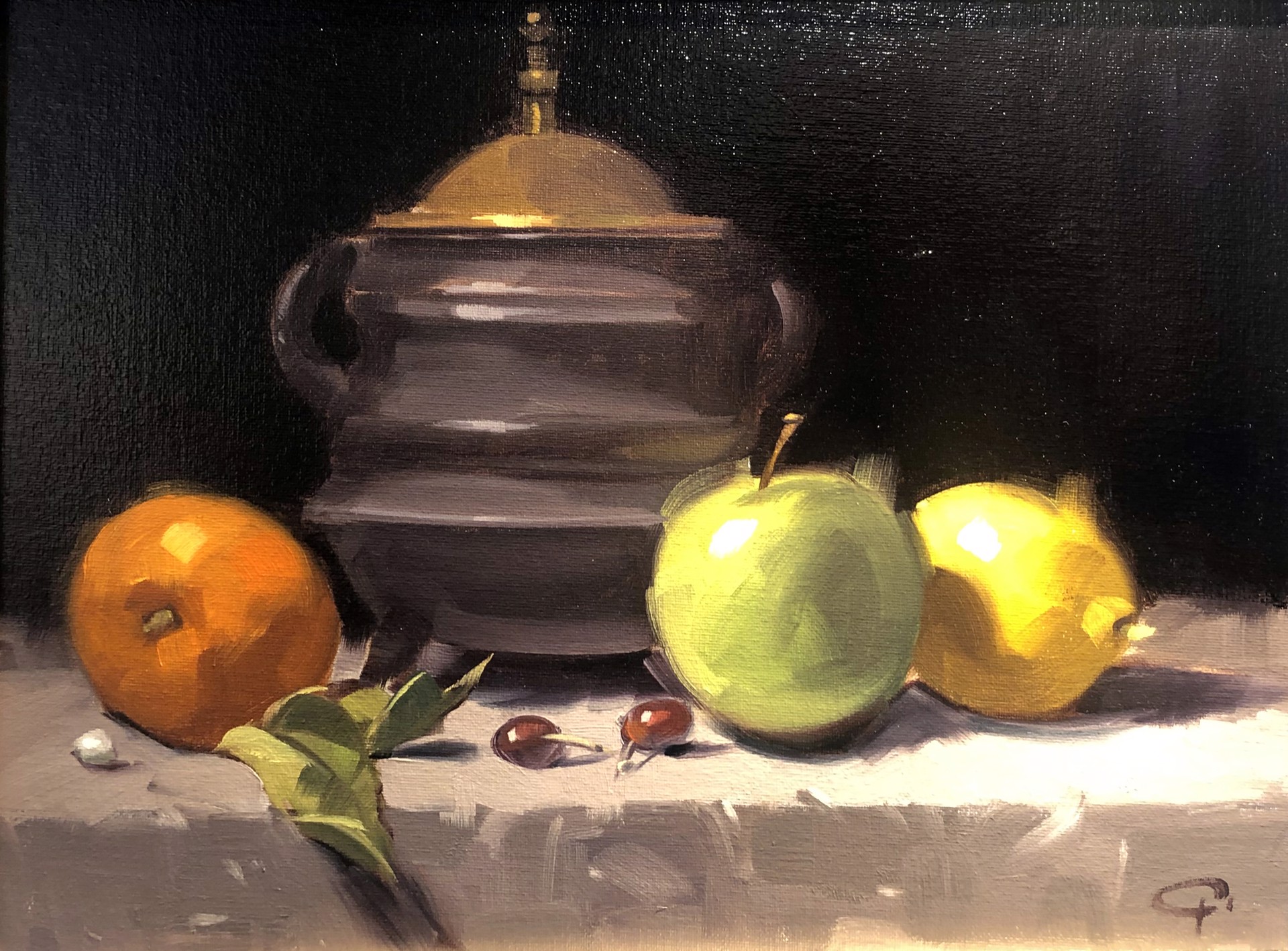 Still-Life with Gray Pot by Gerald Griffin