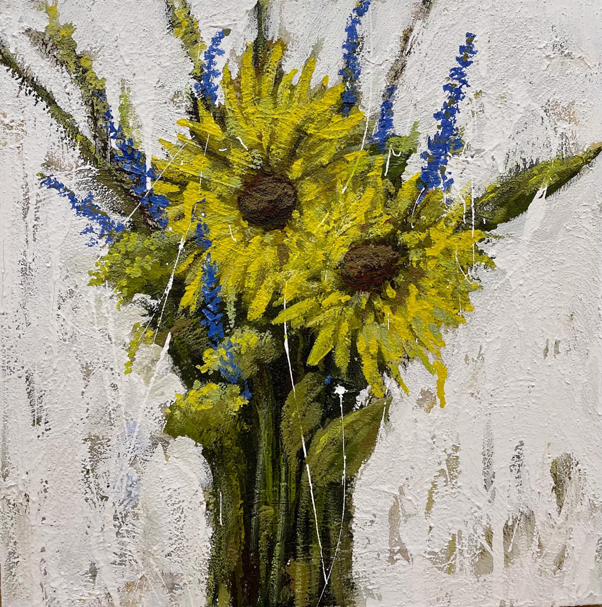 Sapphire & Sunflower by Laura Surace