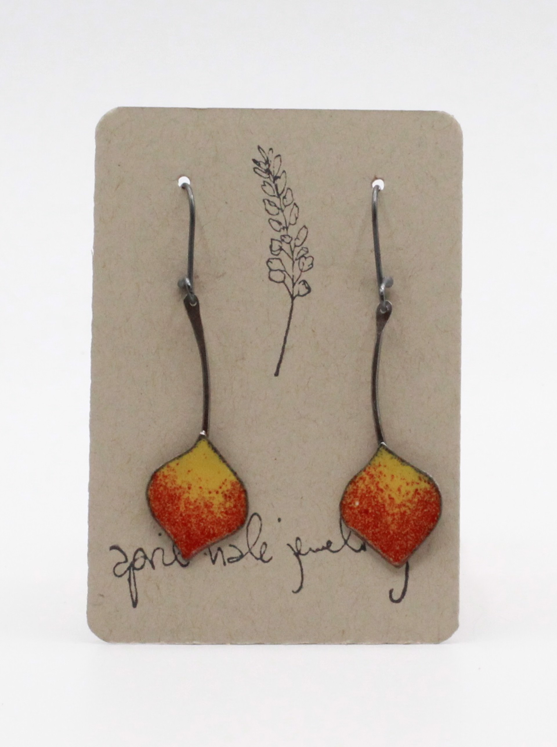 Quaking Aspen Earrings - Red by April Hale