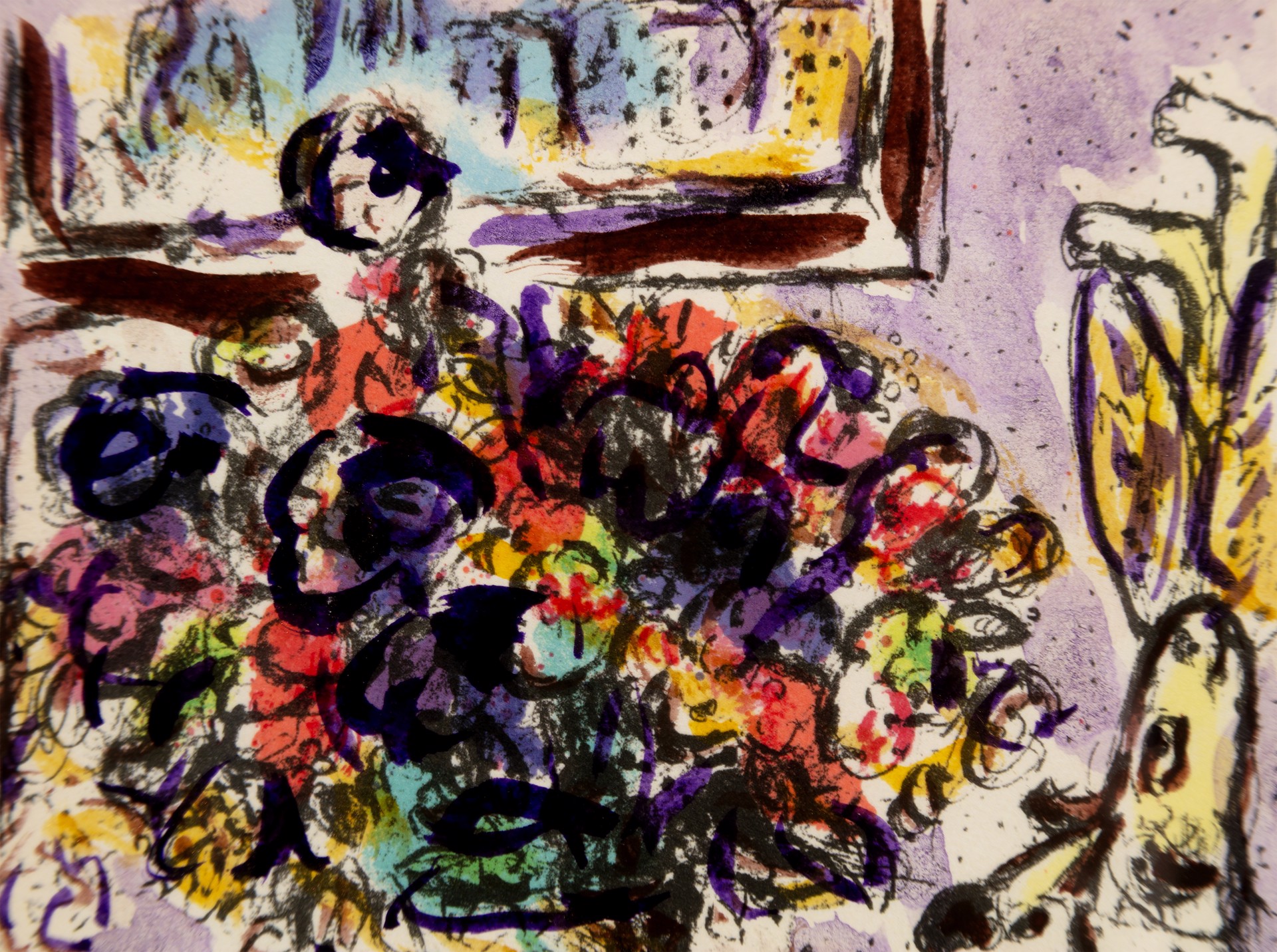 Homage to Marc Chagall: The Anemones, M730 by David Barnett