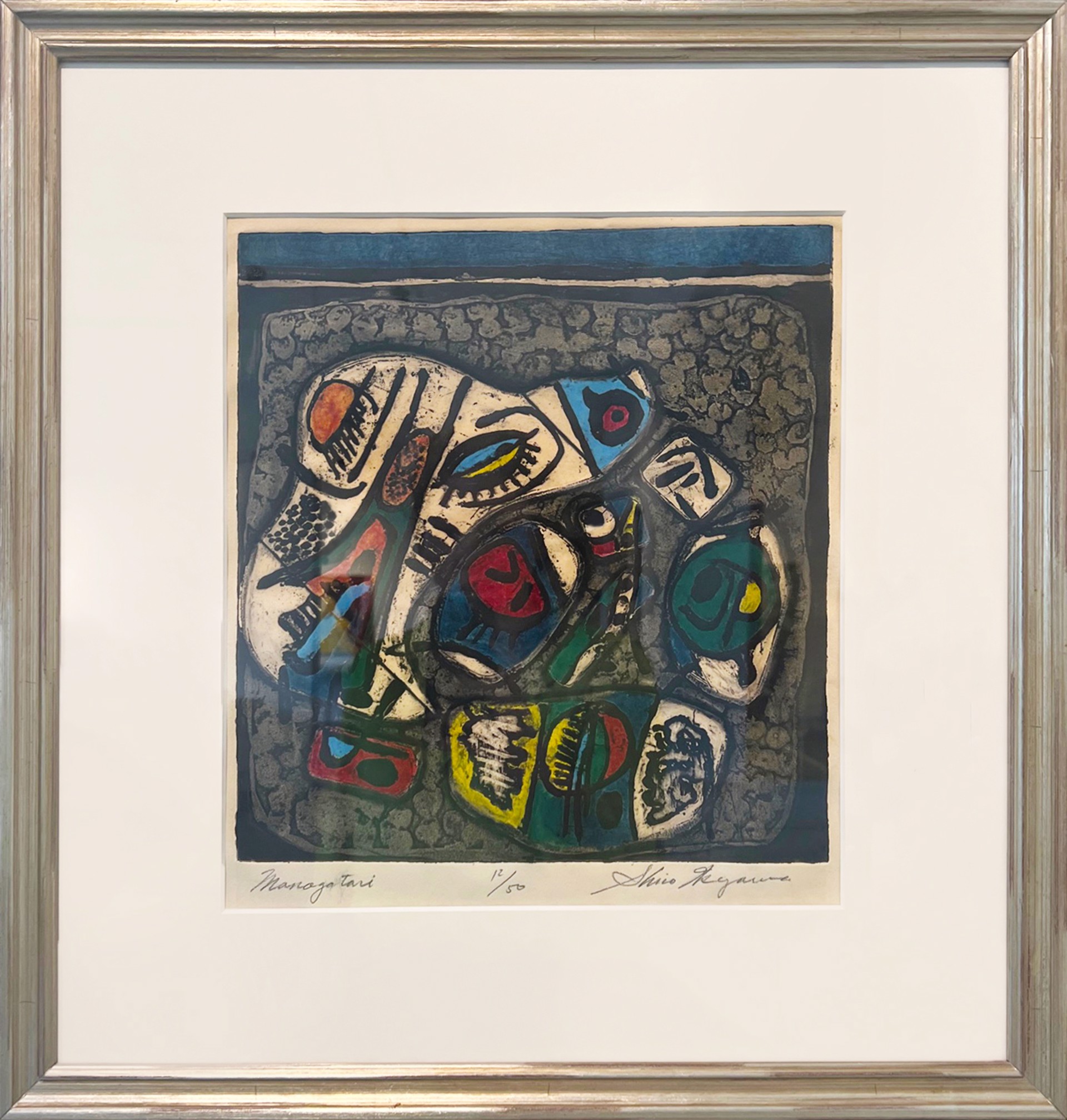"Monotagari", Original Intaglio by Shiro Ikegawa by European
