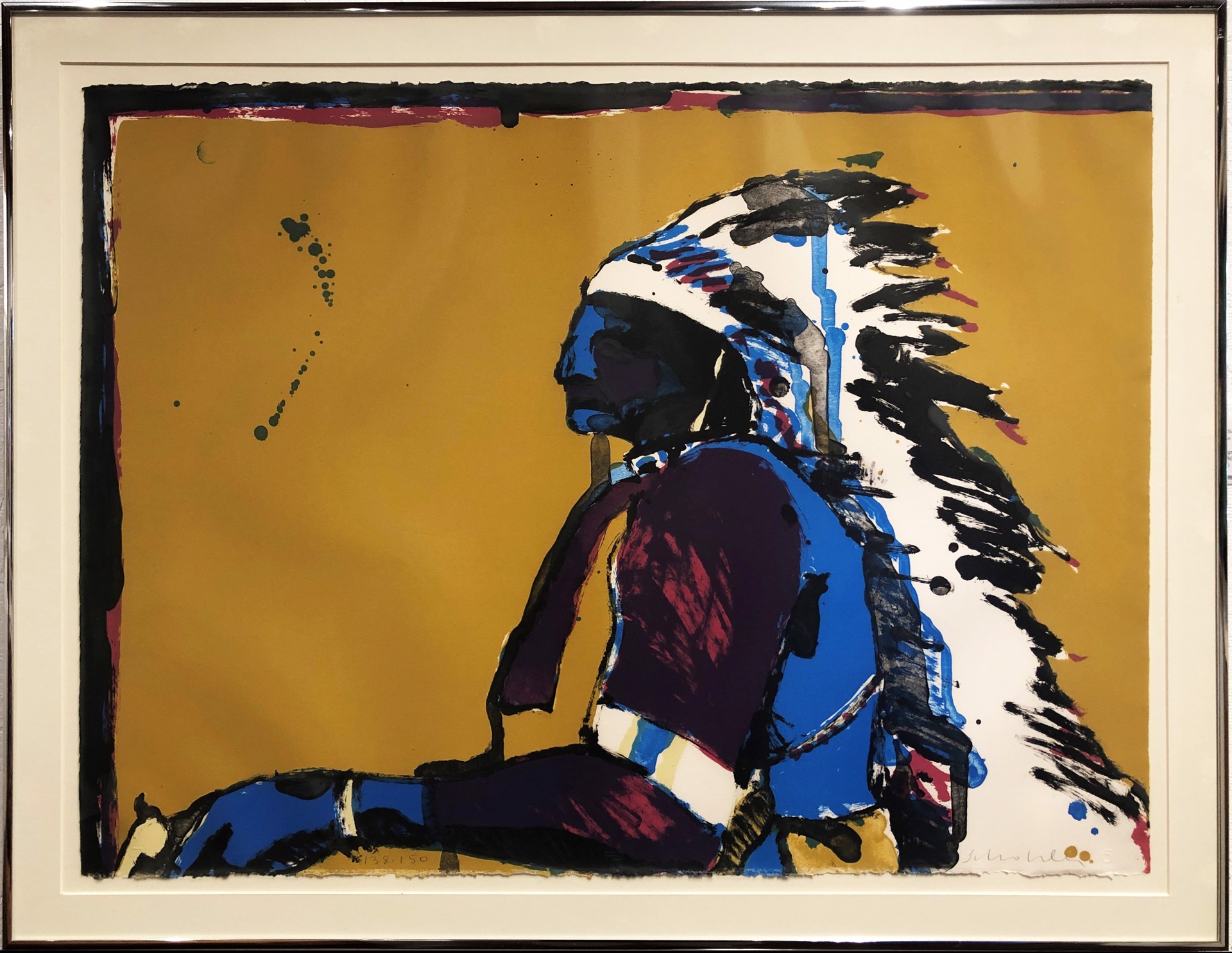 Indian with Pistol by Fritz Scholder