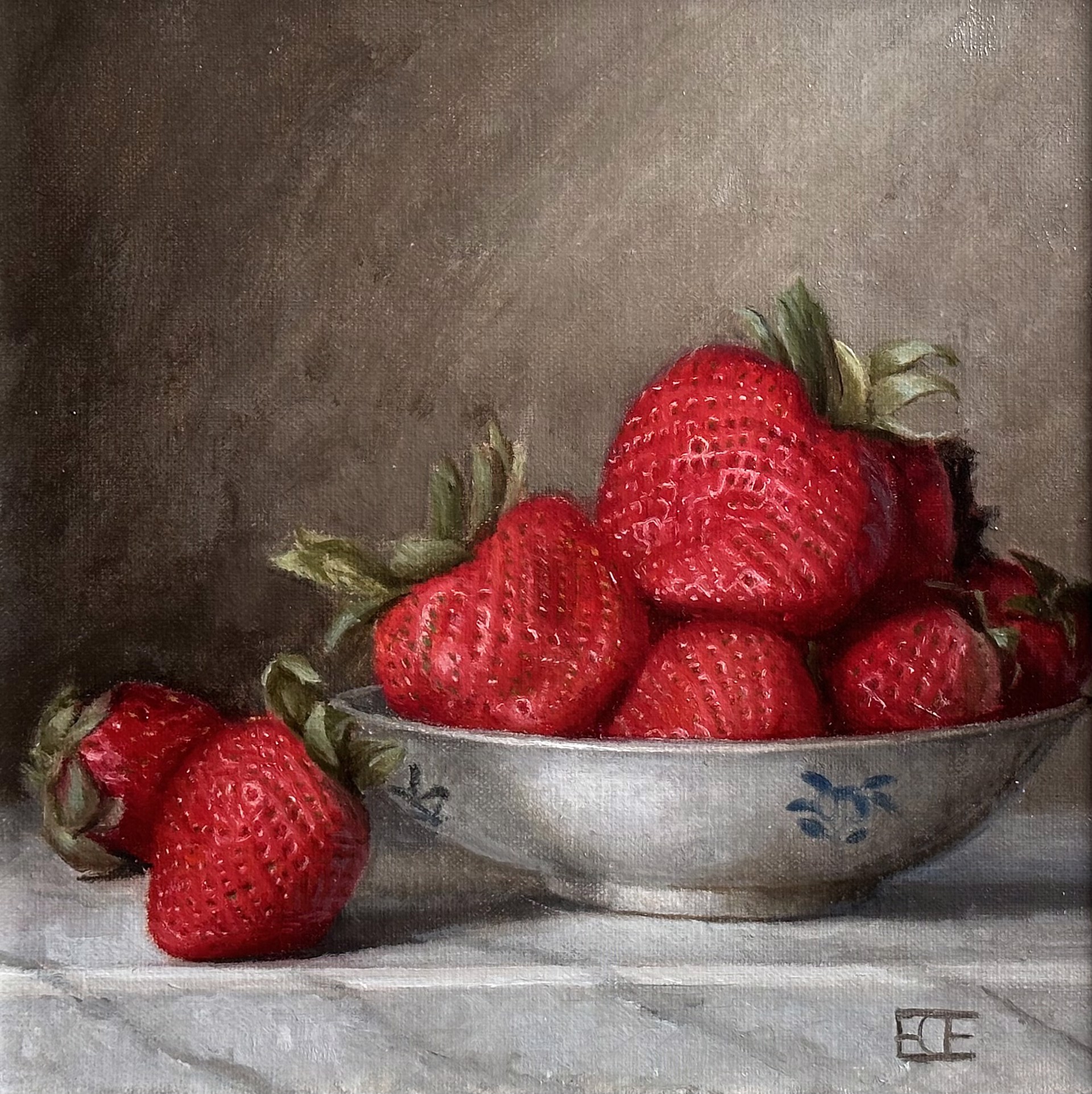 Strawberries in Porcelain by Barbara Efchak