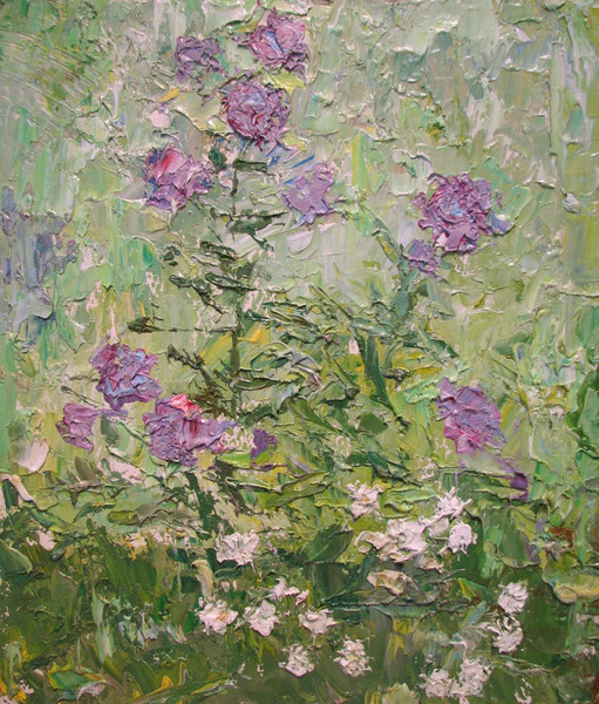 Purple Flowers by Vasili Gurin