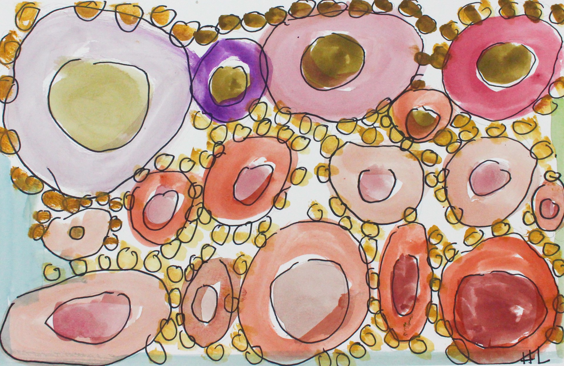 Donuts (FRAMED) by Helen Lewis