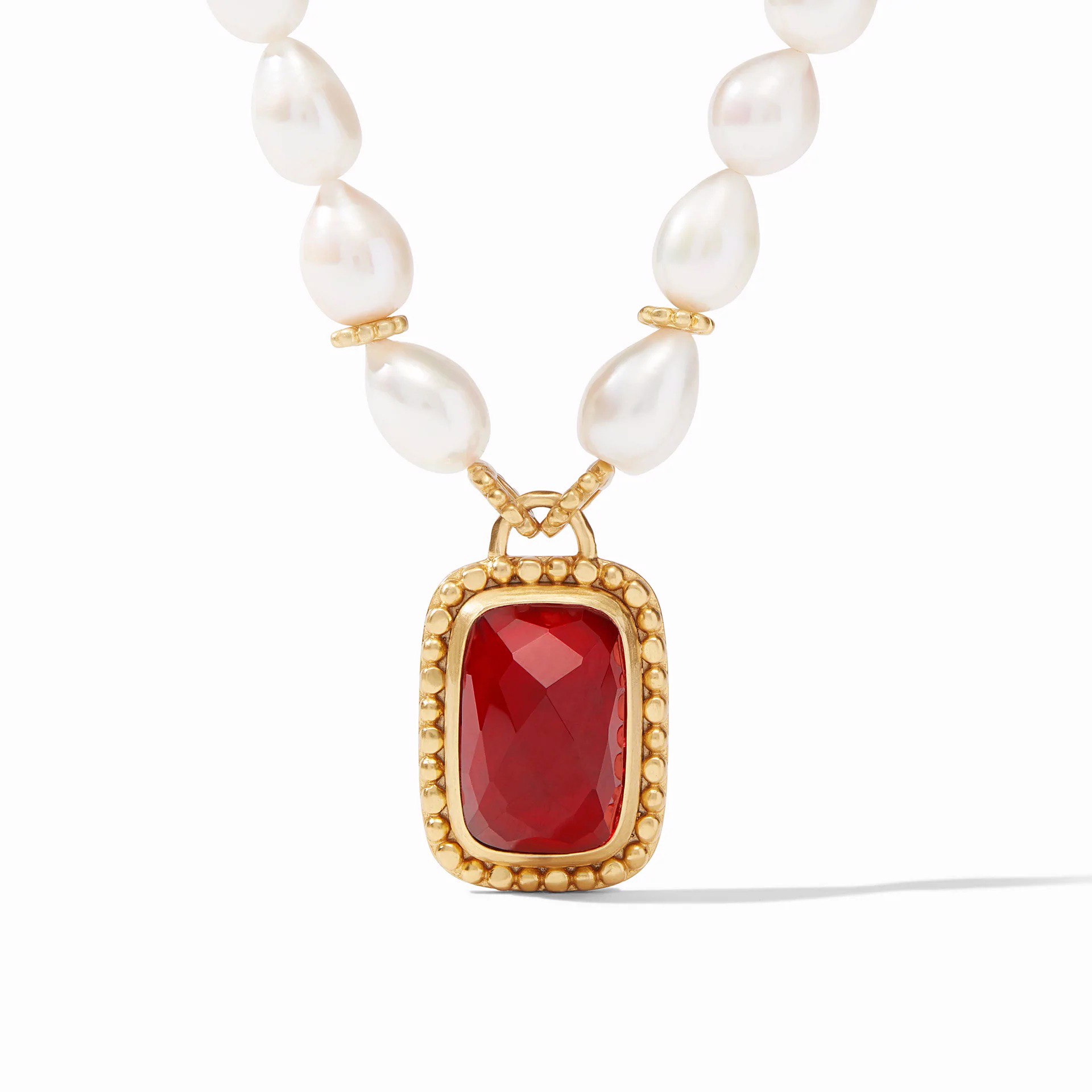 Marbella Statement Necklace - Ruby Red by Julie Vos