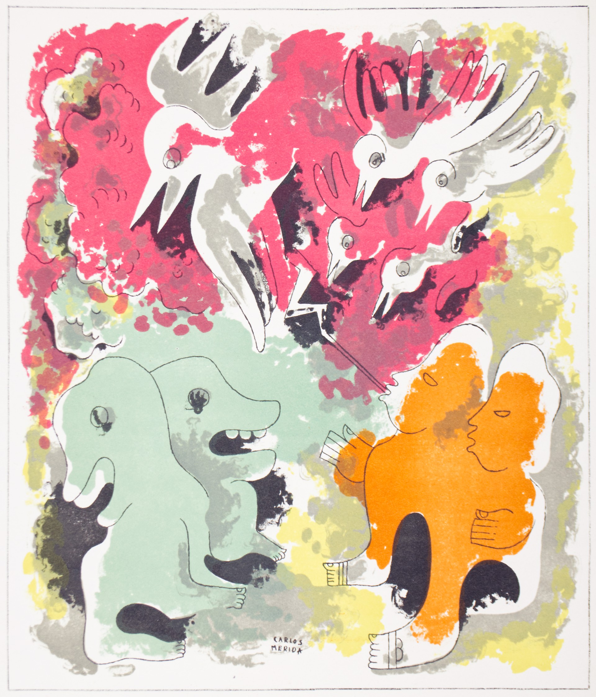 Estampas de Popol Vuh (Plate VII) by Carlos Mérida