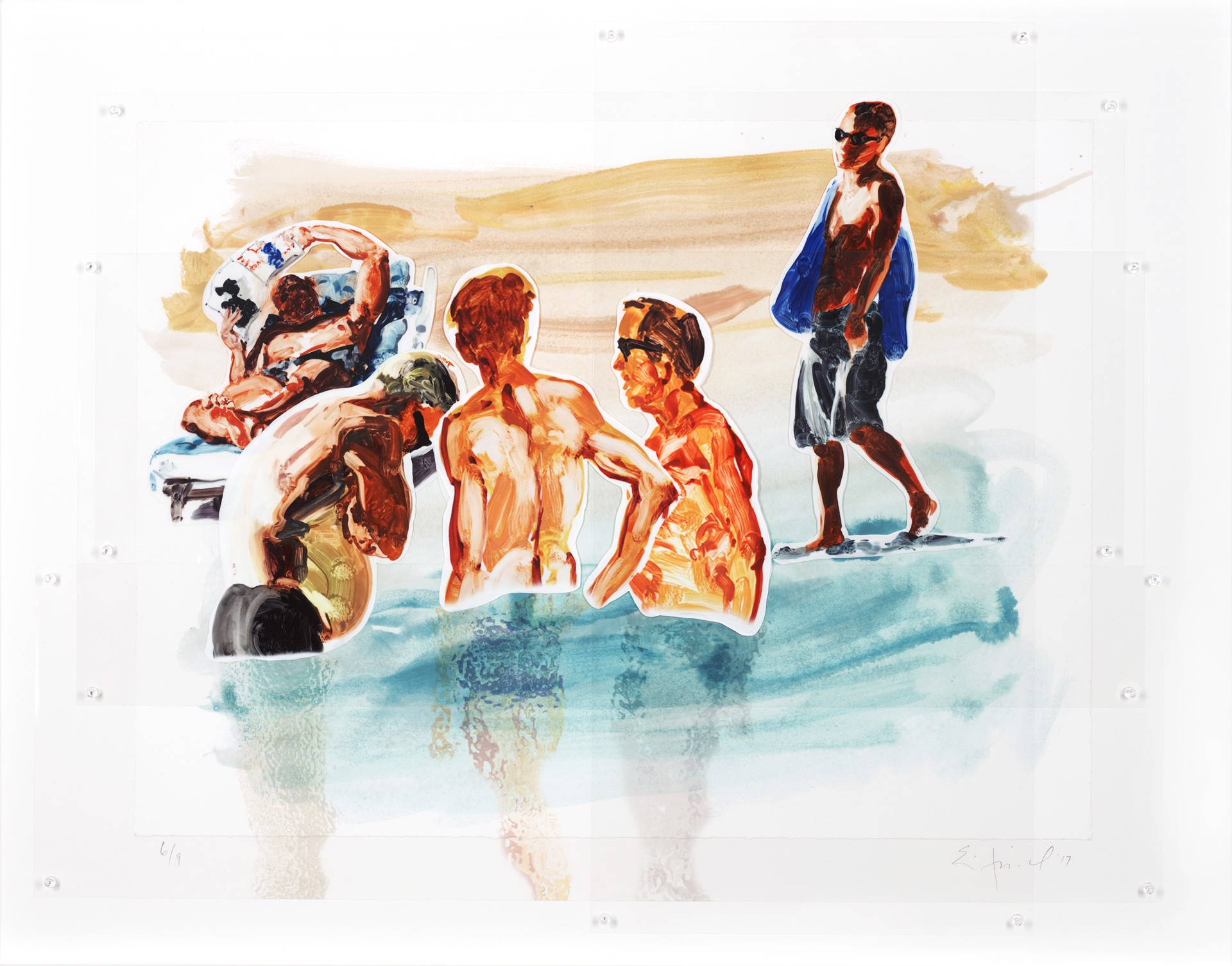 Men In Water by Eric Fischl