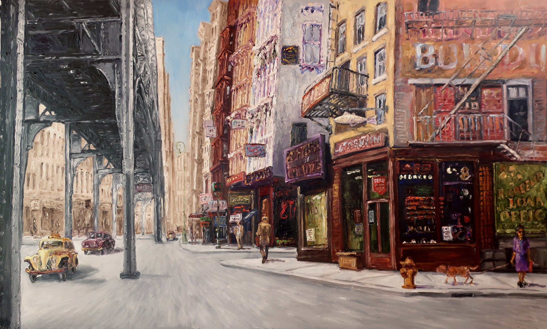 OLD NYC TAXI by TED KELLER