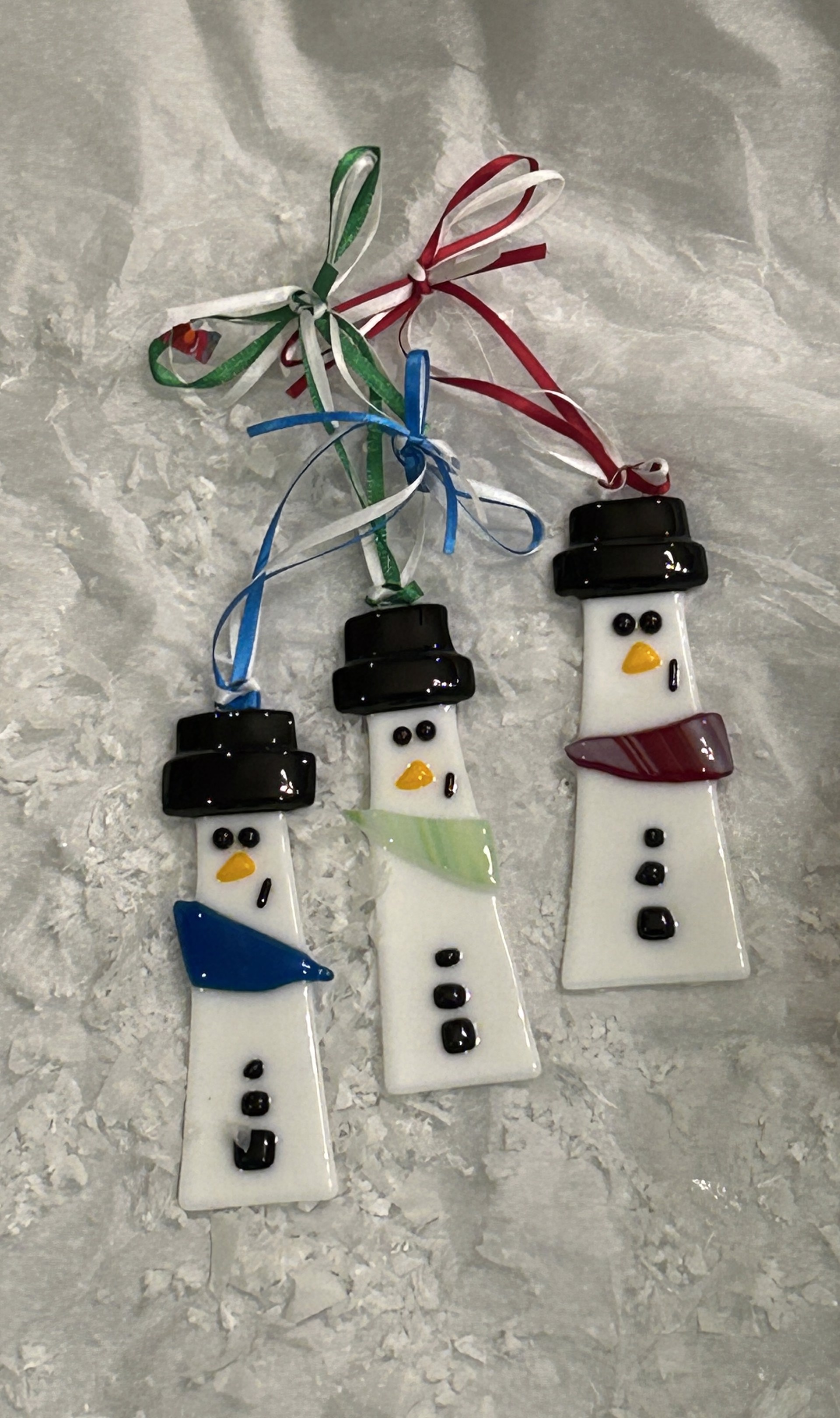 Ornament | Snowman with Green Scarf by Kathy Steers