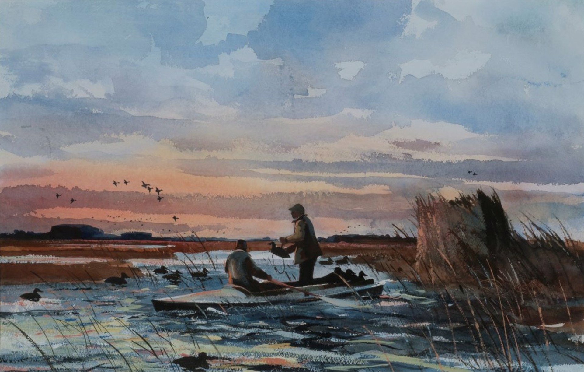 Setting Out the Decoys by Chet Reneson
