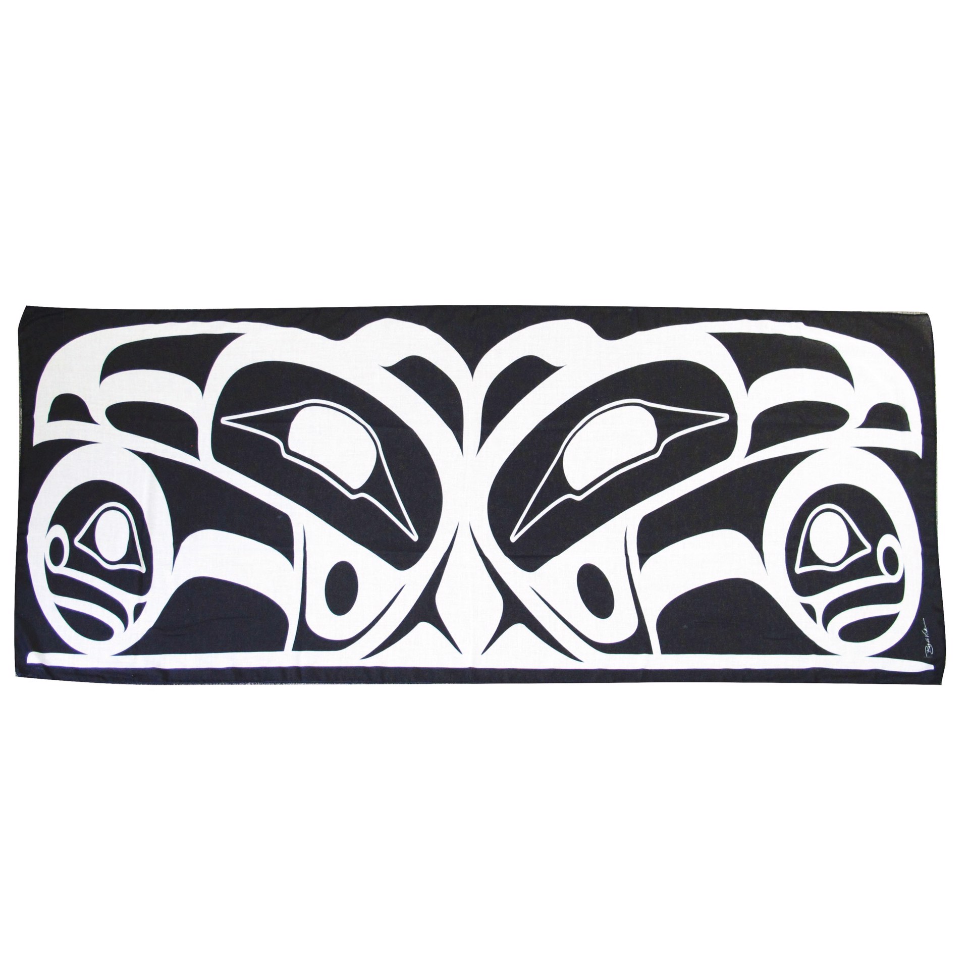 Raven Artist Scarf by Roy Henry Vickers