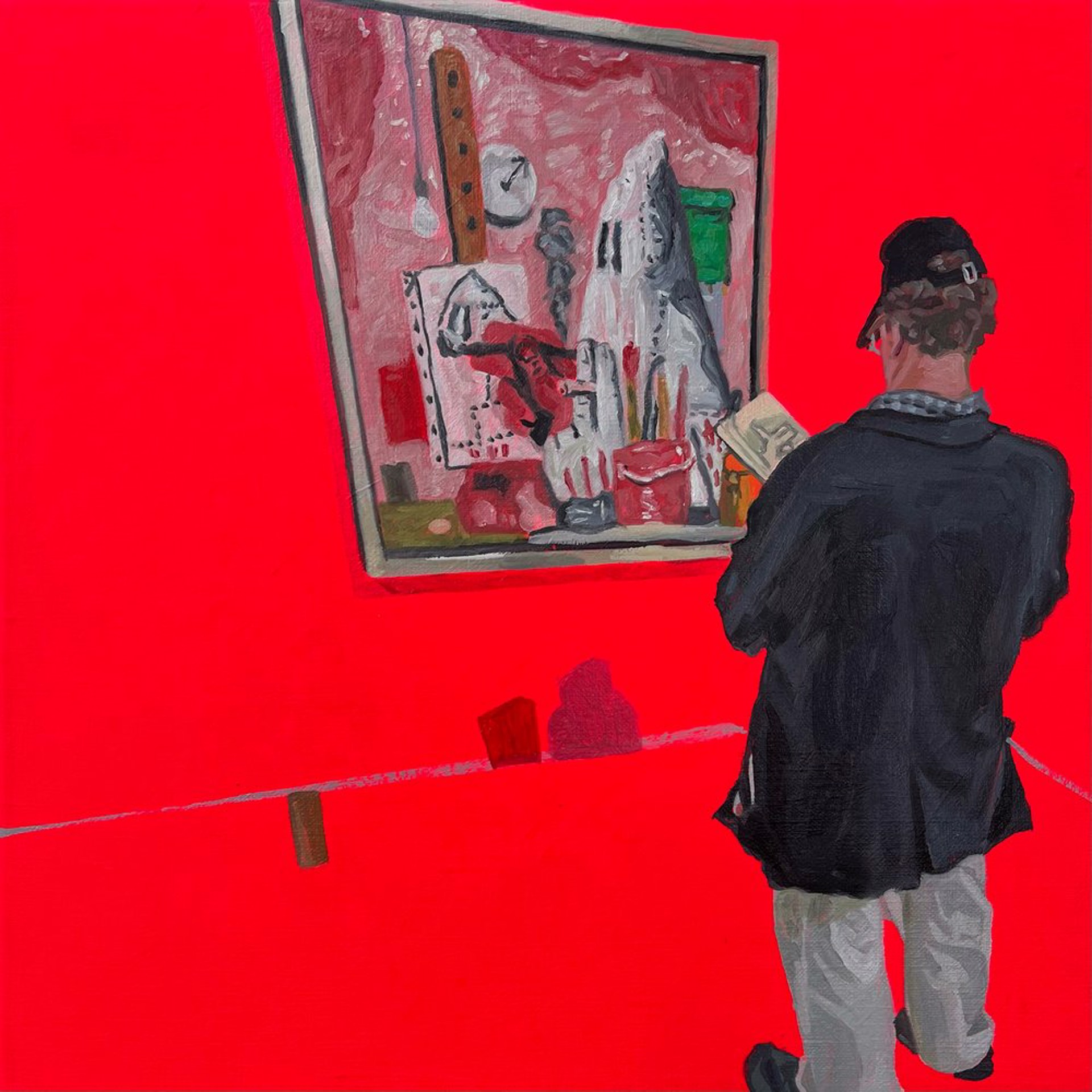 In The Philip Guston Adult Section, MFA Boston (What Kind of Man Am I?) by Ryan Sandison Montgomery