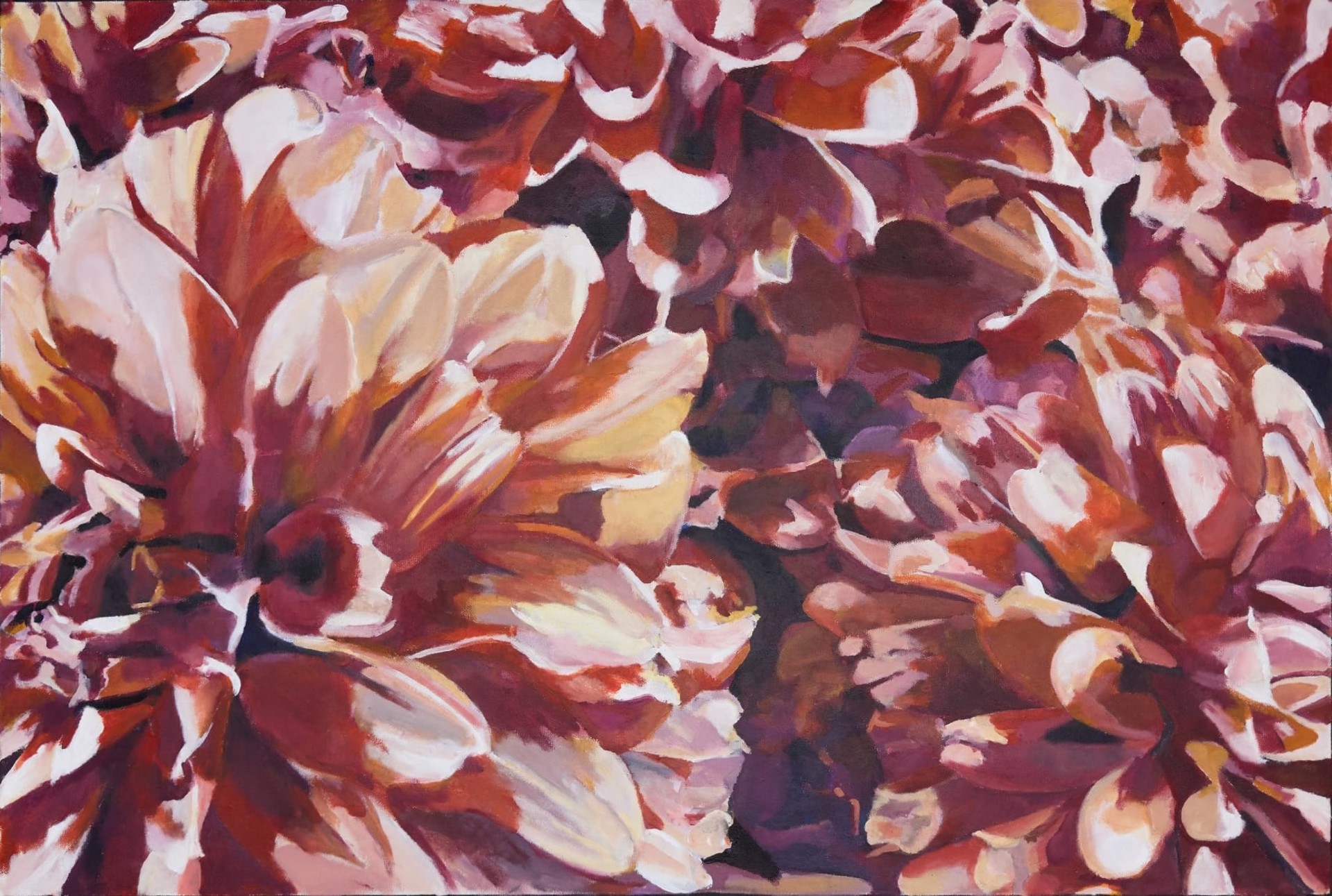 Garden Dahlias by Abigail Chase Miller