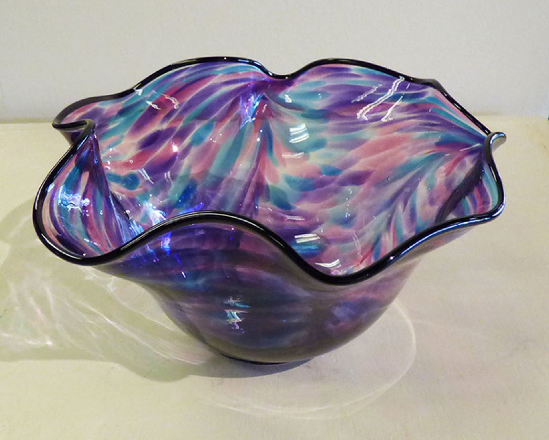Bowl scallop Claire's mix by AlBo Glass