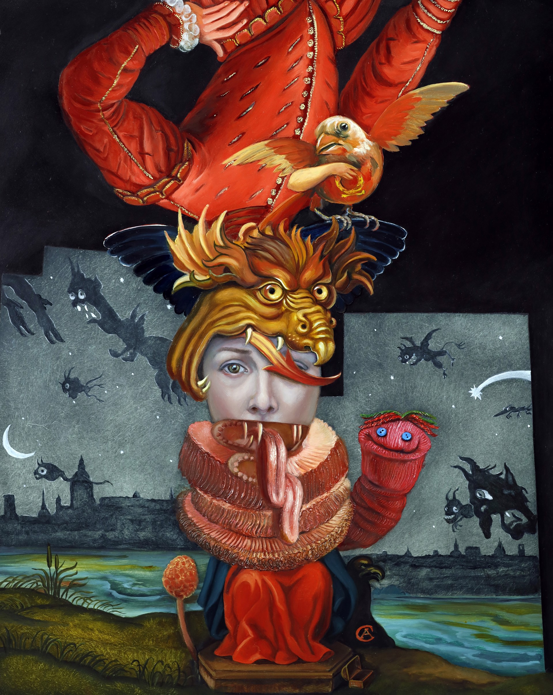 Self-Portrait as Mephistopheles by Carrie Ann Baade