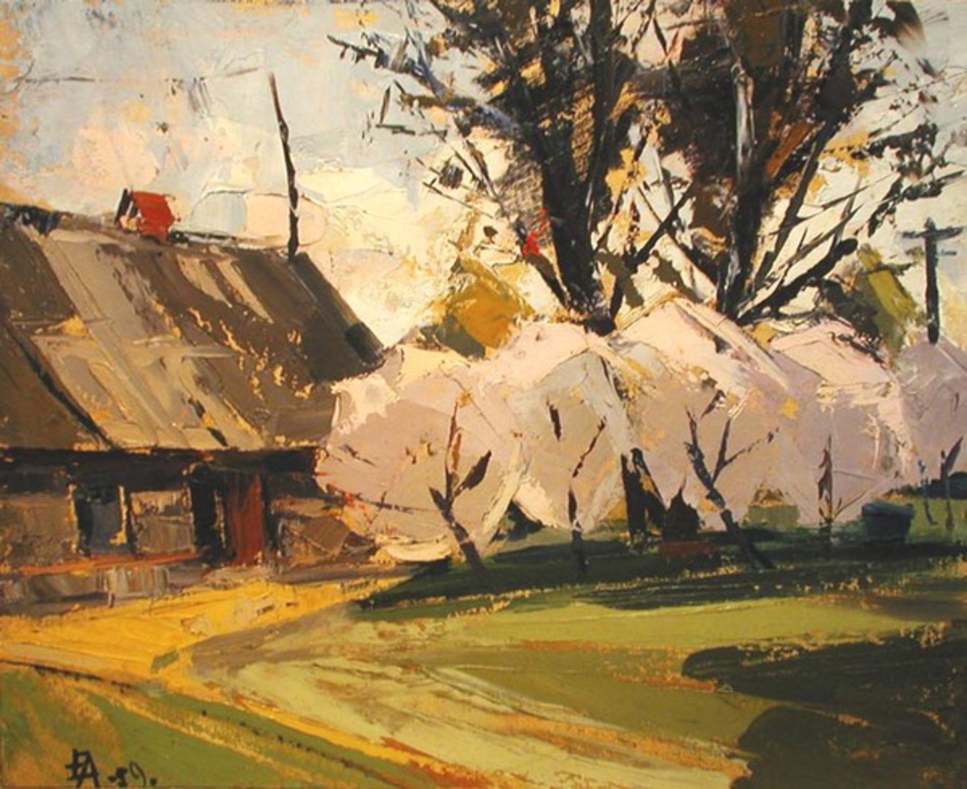 Spring in the Village by Edvin Anderson