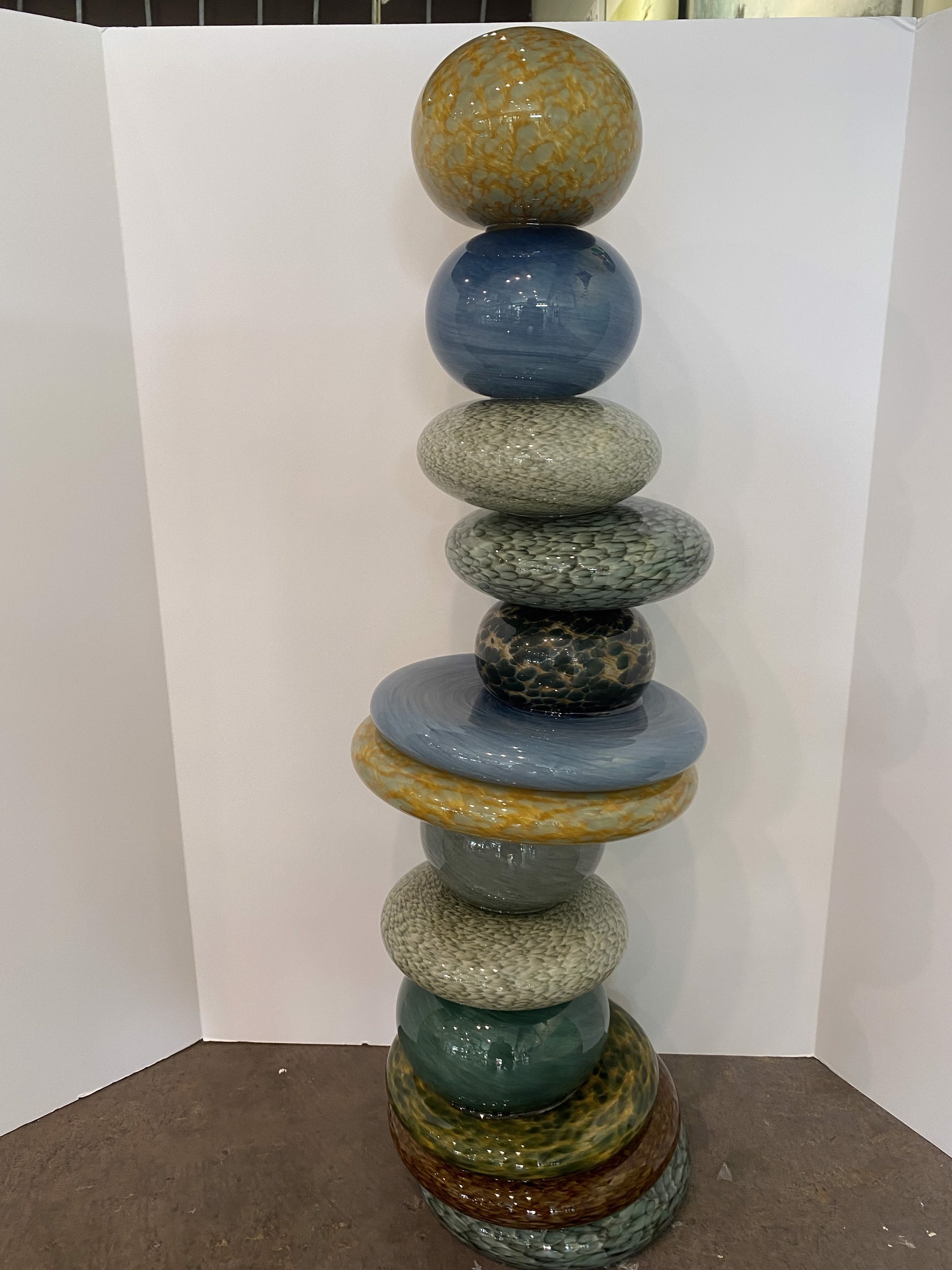 Stacked Atones (Grey Stone) by Robert Madvin