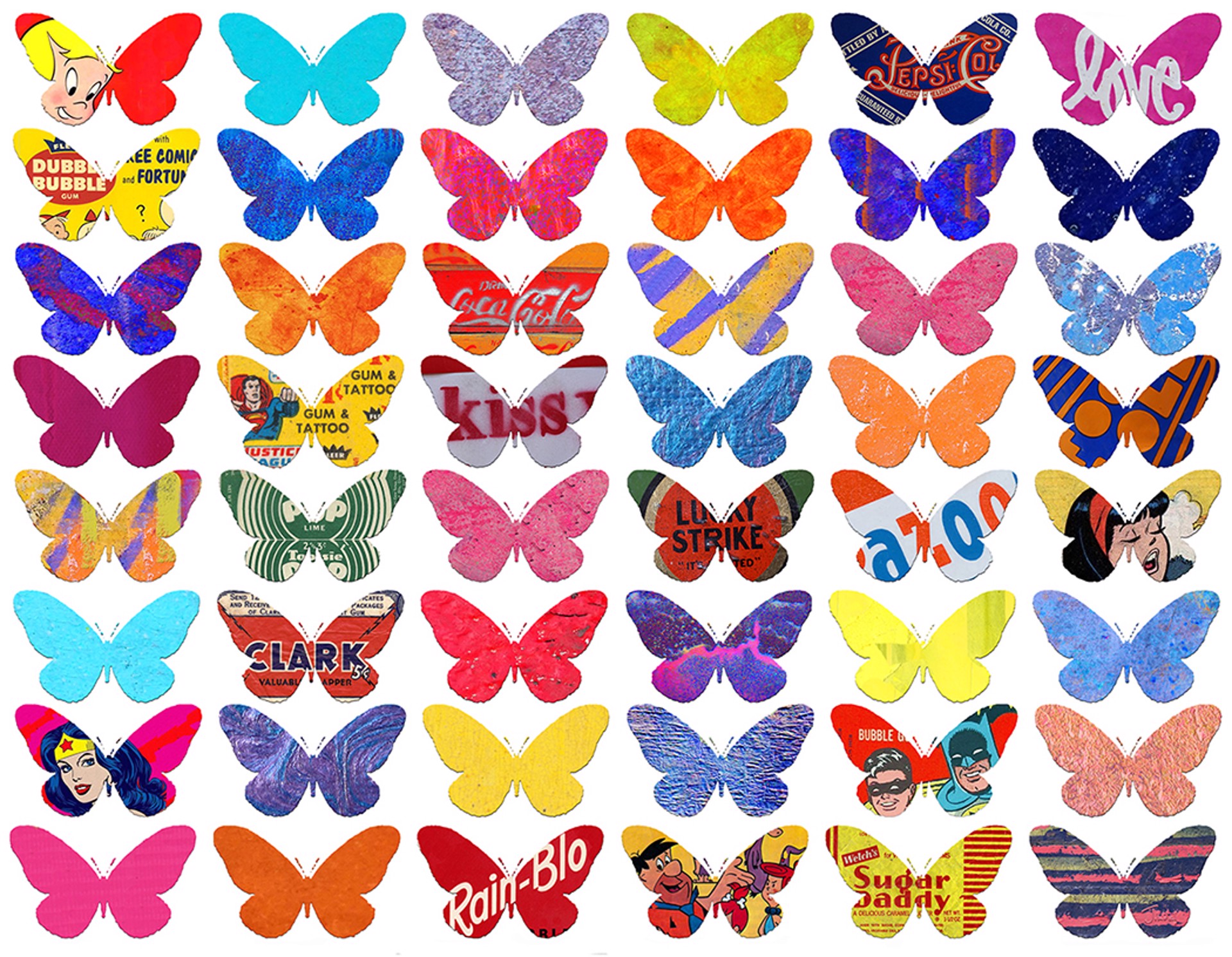 Pop Butterflies 1/1 by Sabeena Jindal