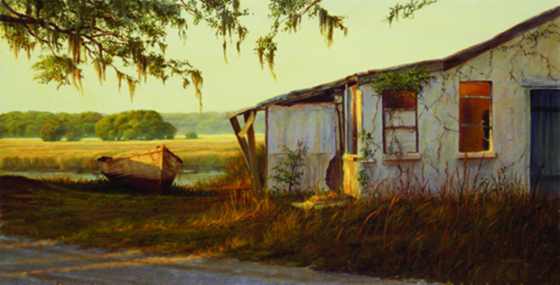 Sundown at the Oyster Factory by Douglas Grier -- Giclee Prints