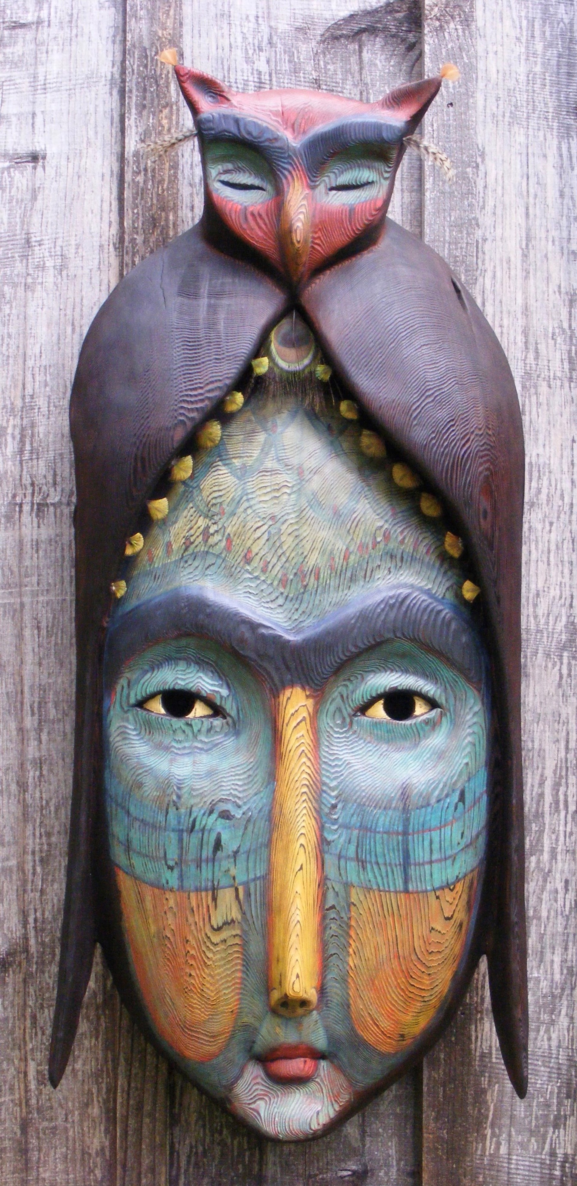 Guardian Owl Mask by Robin and John Gumaelius