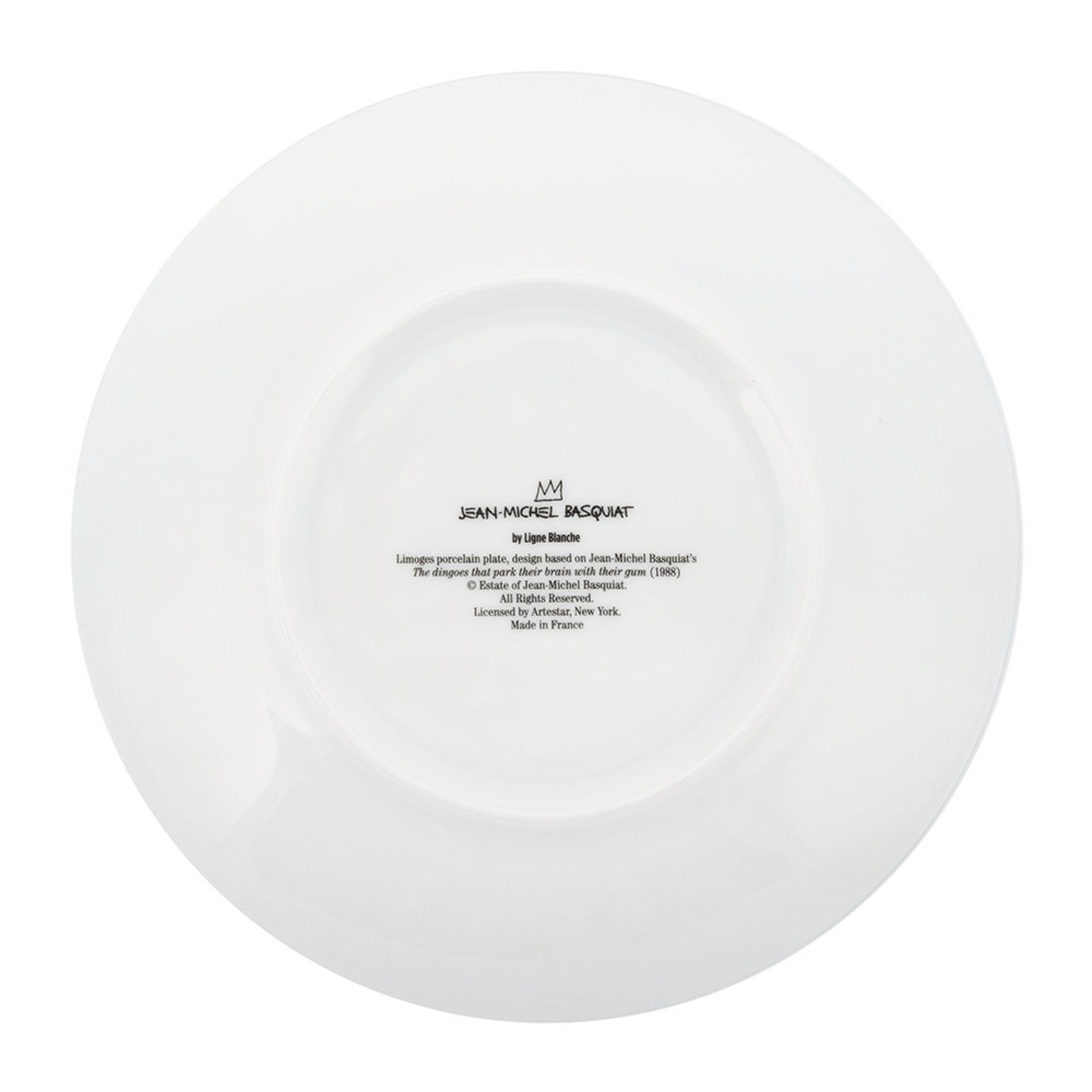 Gold Dragon Plate by Jean-Michel Basquiat