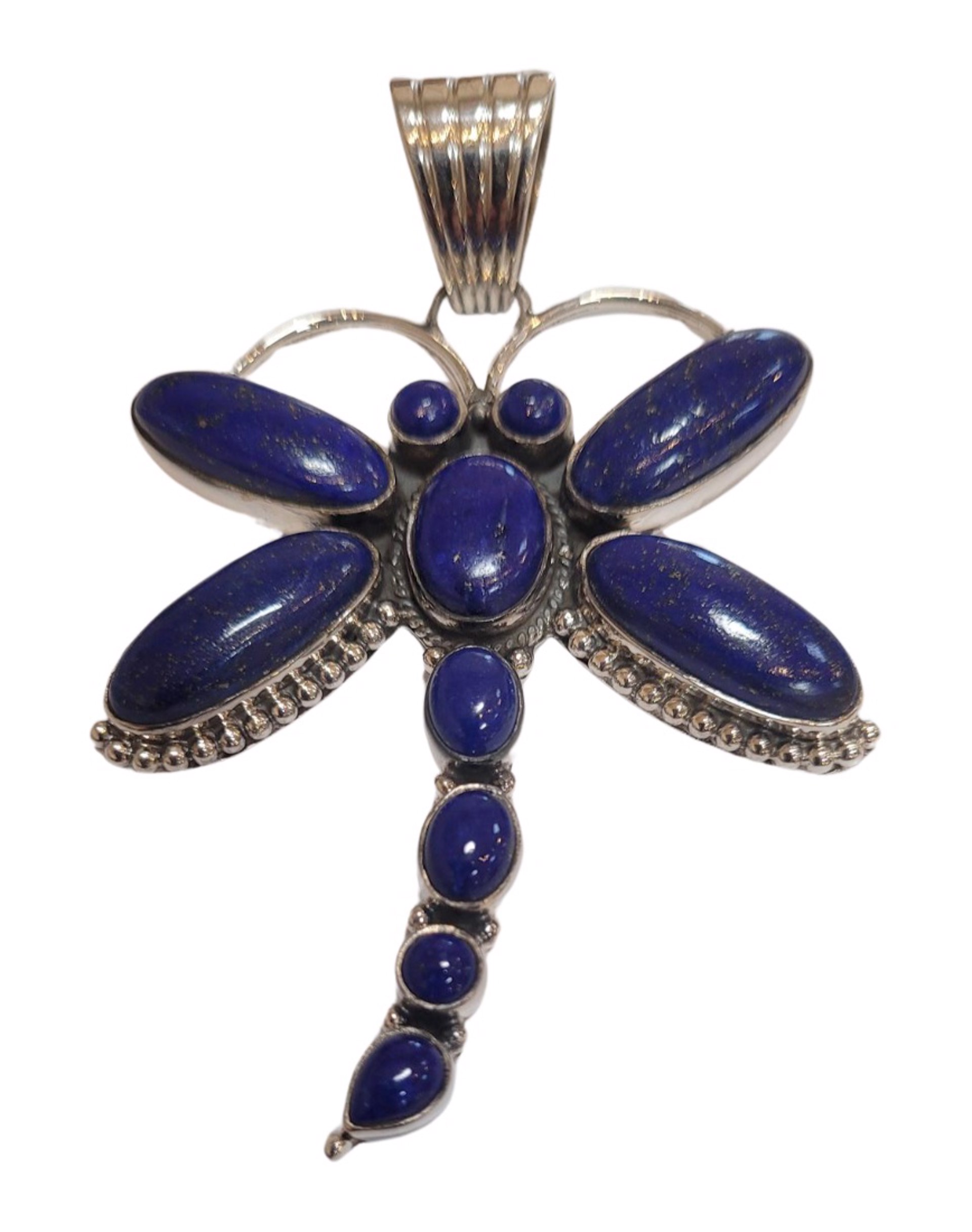 Pendant - Sterling Silver & Lapis Dragonfly by Dan Dodson