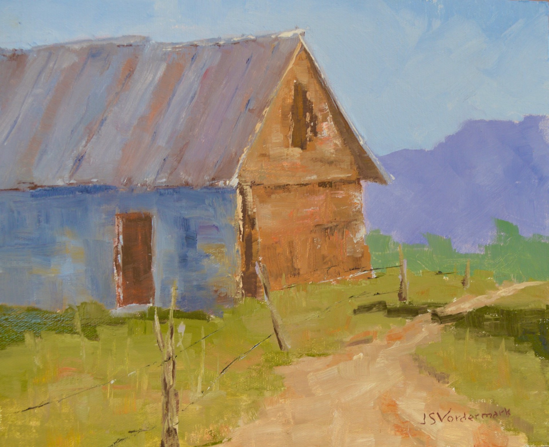 Old Barn In Penasco by Jon Vordermark