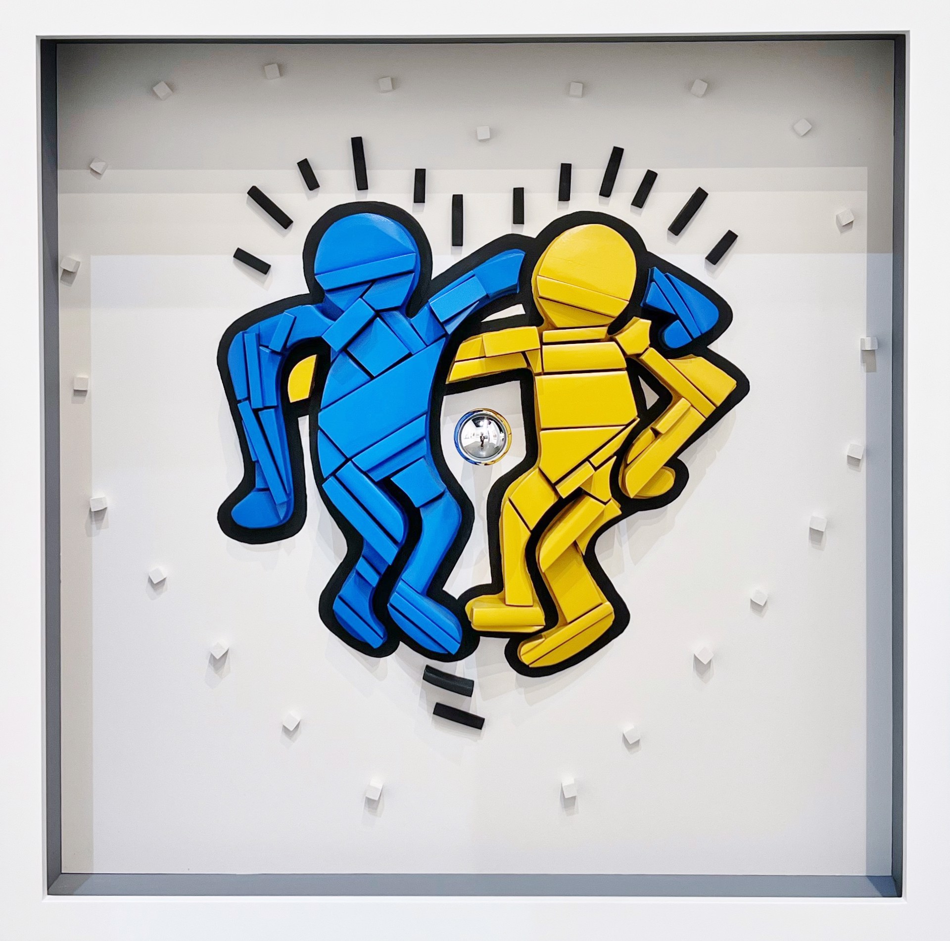 Buddy System IV (Homage to Haring) by J.P. Goncalves, Silhouette