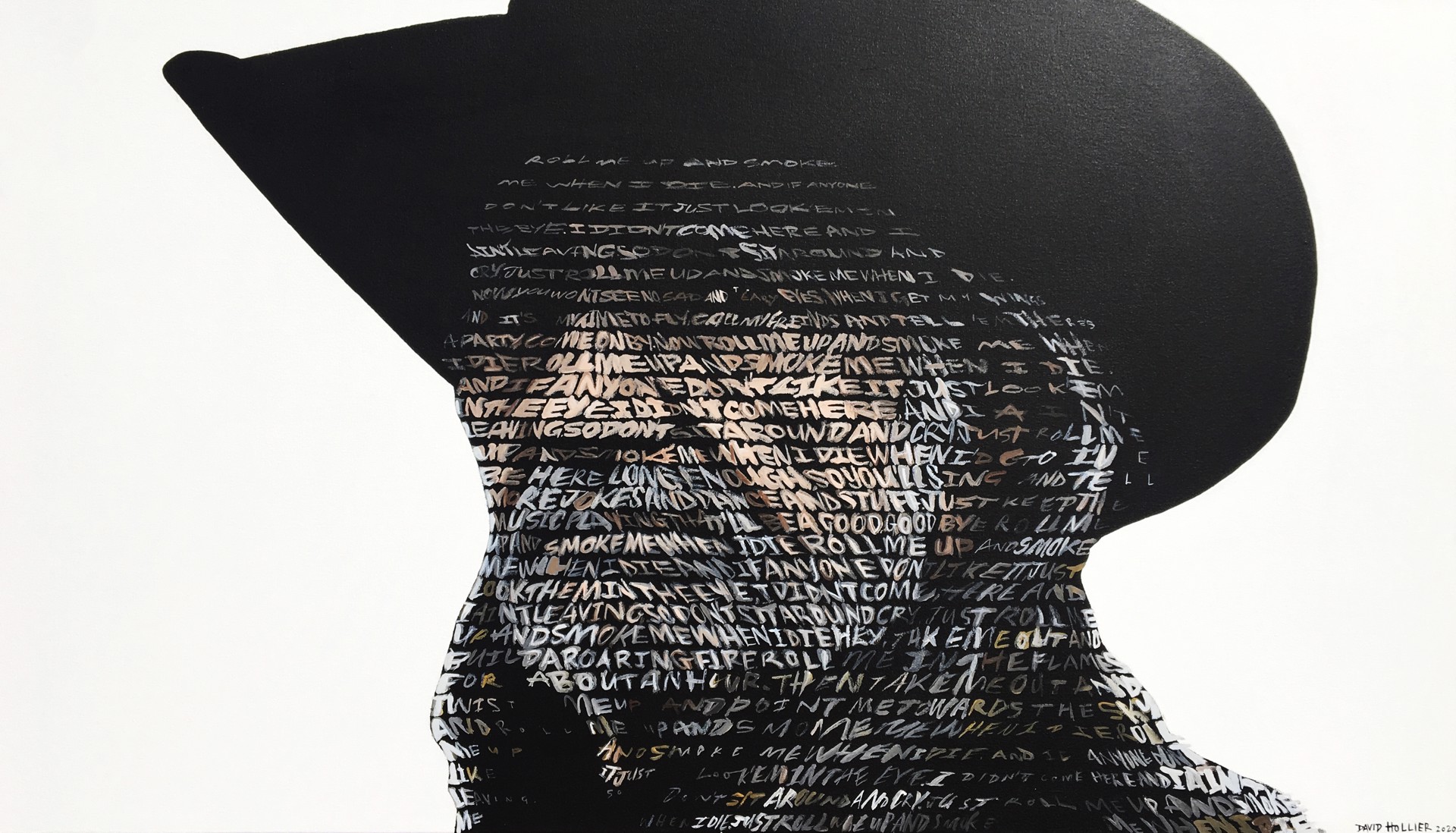 Willie Nelson (Text: Lyrics to Roll Me Up and Smoke Me When I Die) by David Hollier