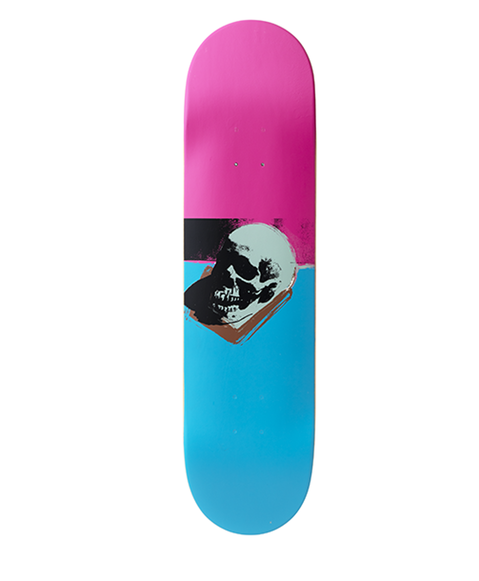 Grey Skull Skate Deck by Andy Warhol