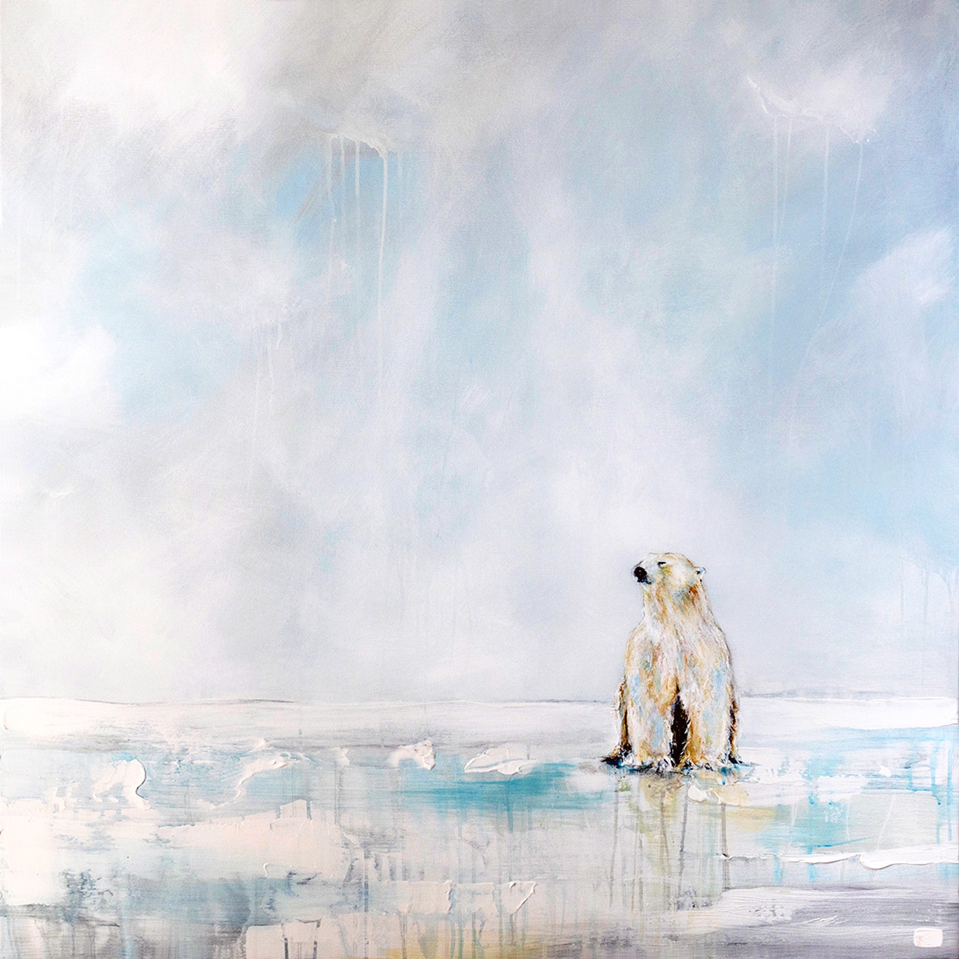 Polar Bear LXV by Myriam Rousseau