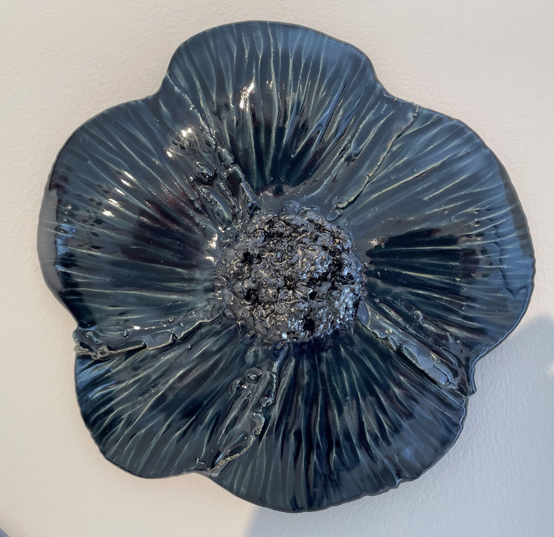 Flower Blue/Metallic 6"" by Jill Rothenberg-Simmons
