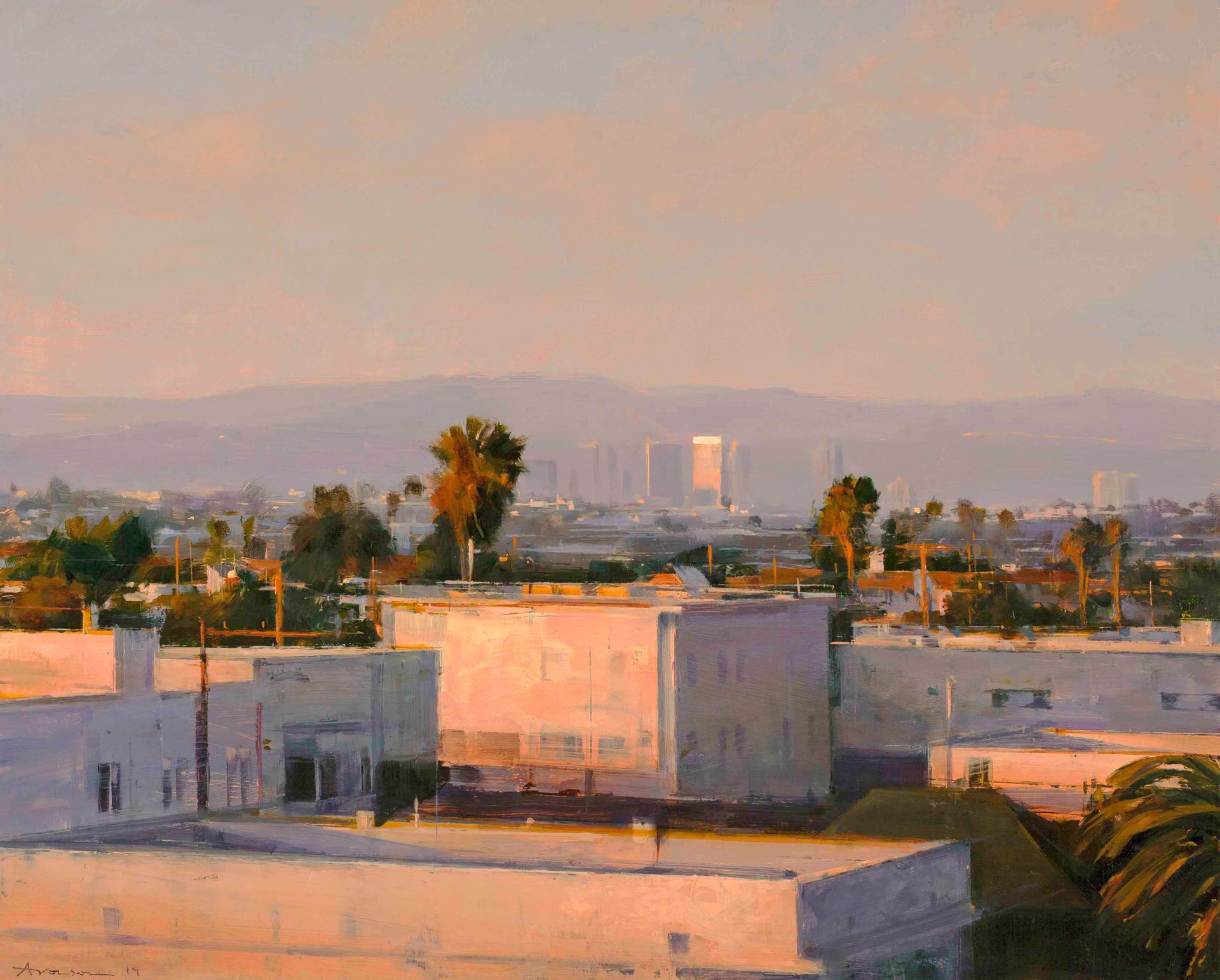 Pink Sunset, Santa Monica by Ben Aronson