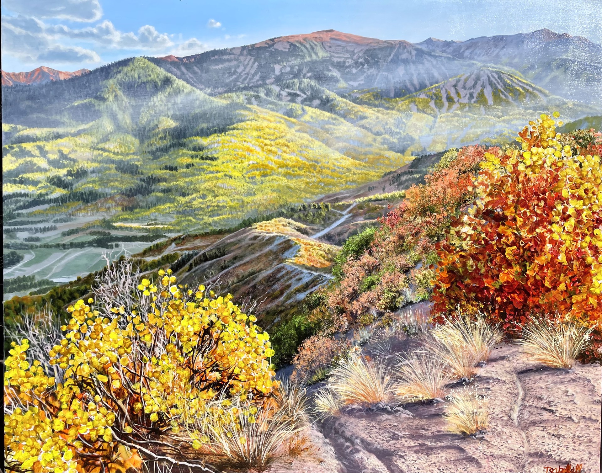 North Rim Trail the Colors of Autumn by Isabella Garaffa