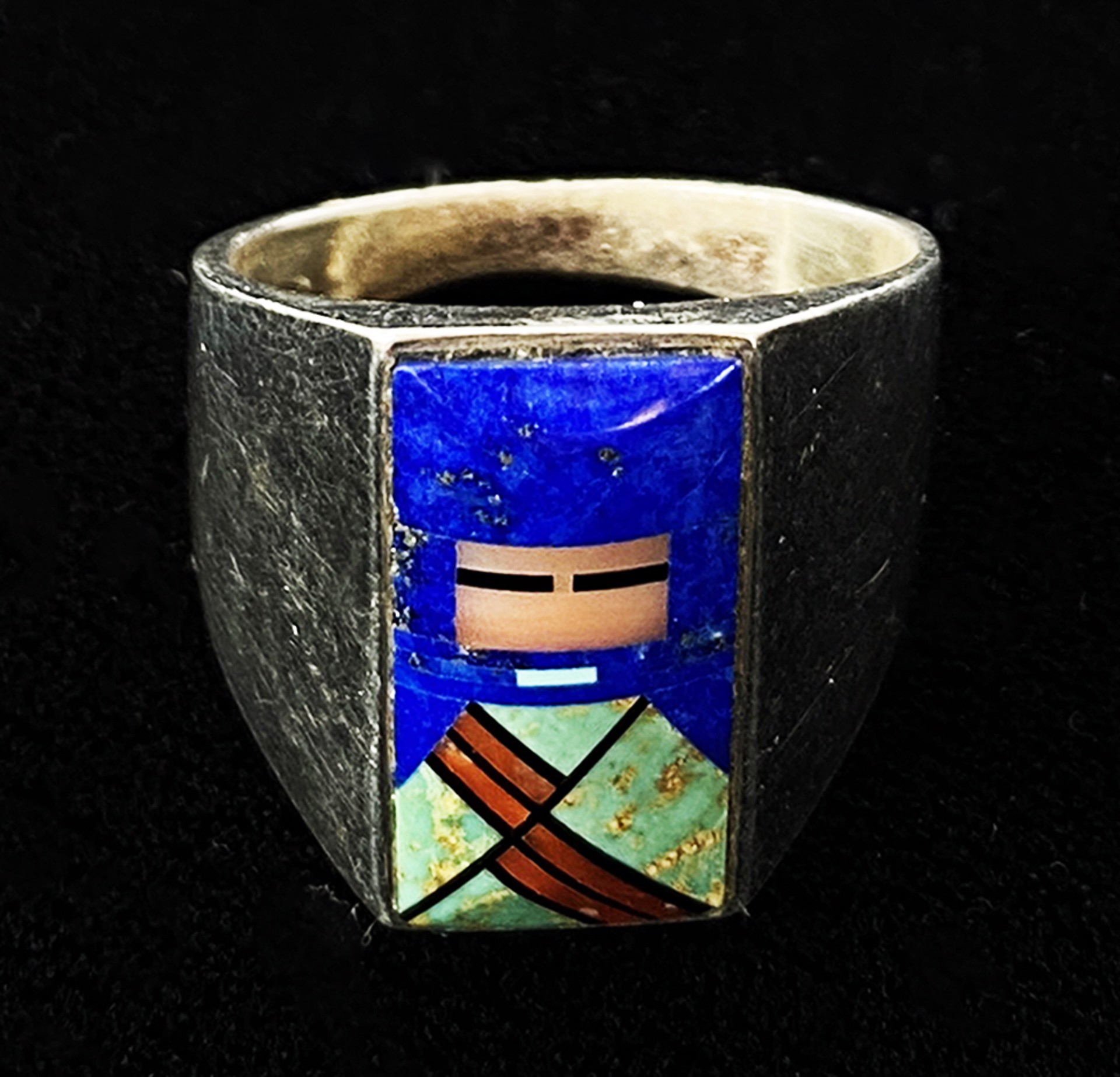 Kimono Inlay Ring by Artist Unknown