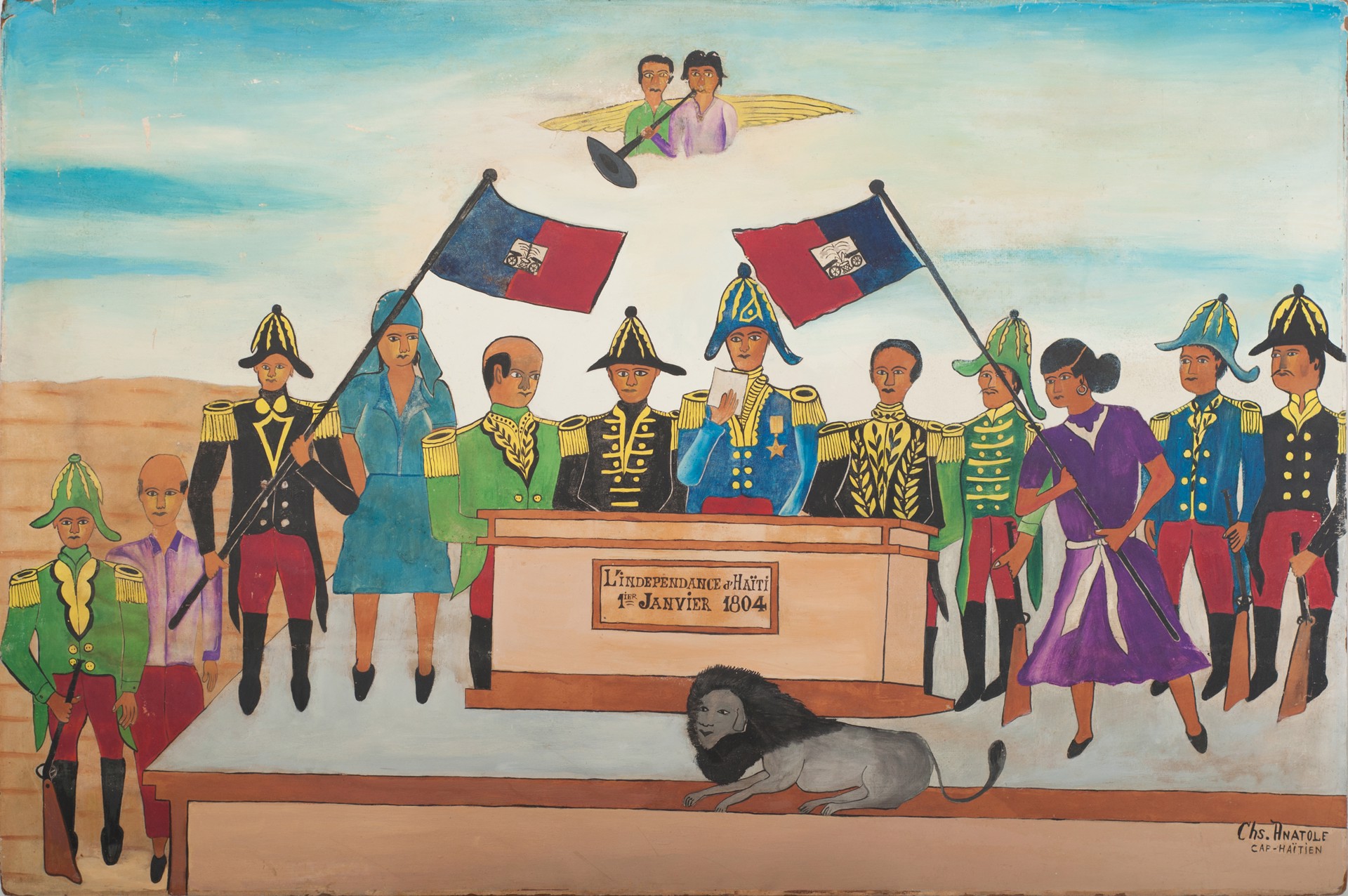 Haiti Independence 1804 #1-10-94GSN by Charles Anatole (Haitian, 1922-1979)