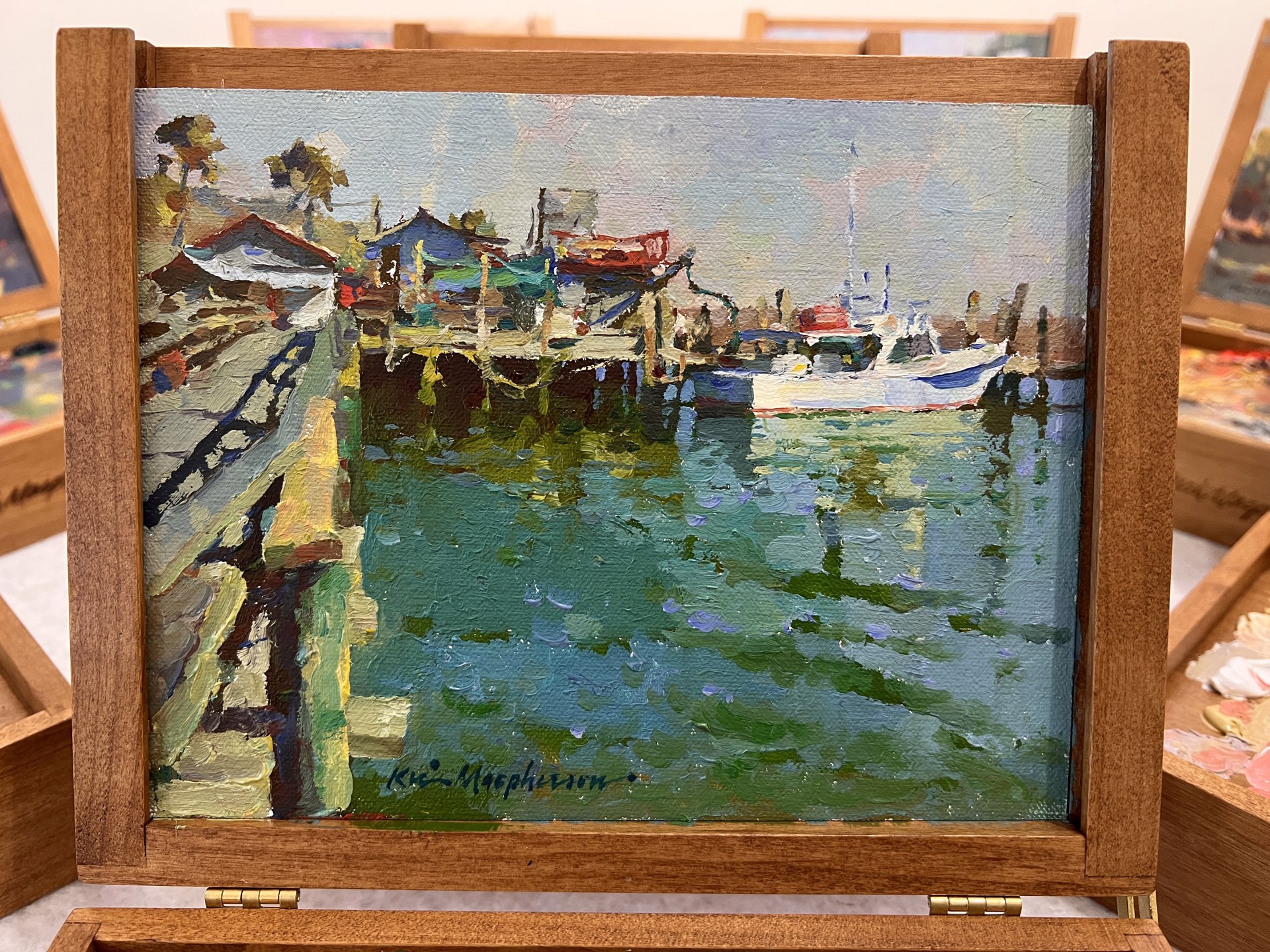 "Crosby's Pier" original oil painting by Kevin Macpherson
