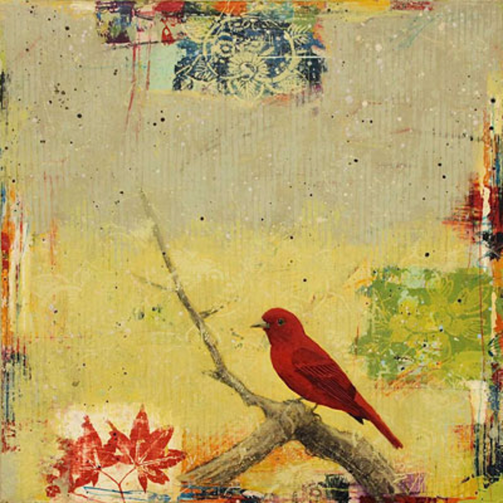 Summer Tanagers #2 by Paul Brigham