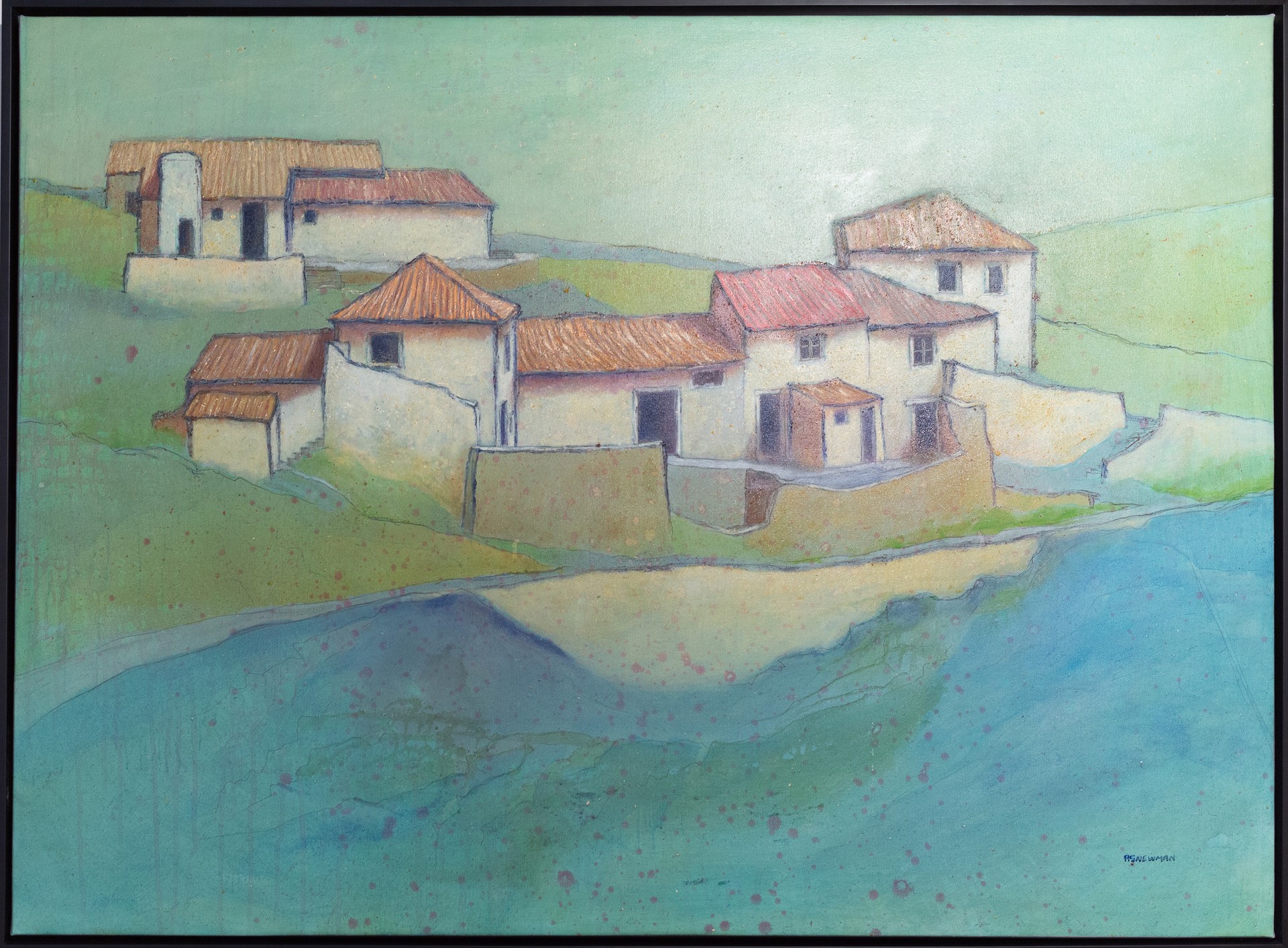 Houses on a Hillside (Azenhas do Mar) by Andy Newman