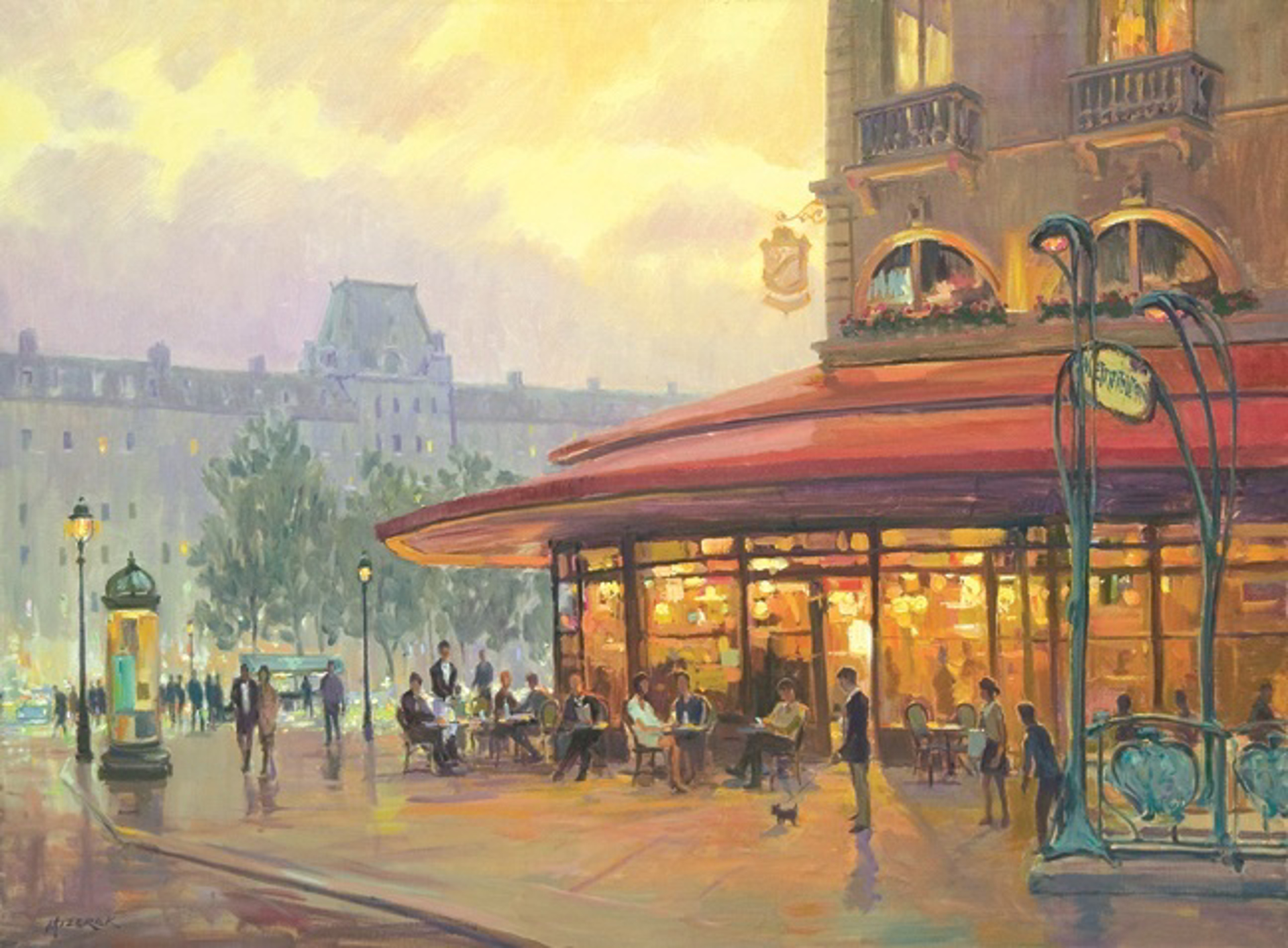 Place Saint Michel by Leonard Mizerek