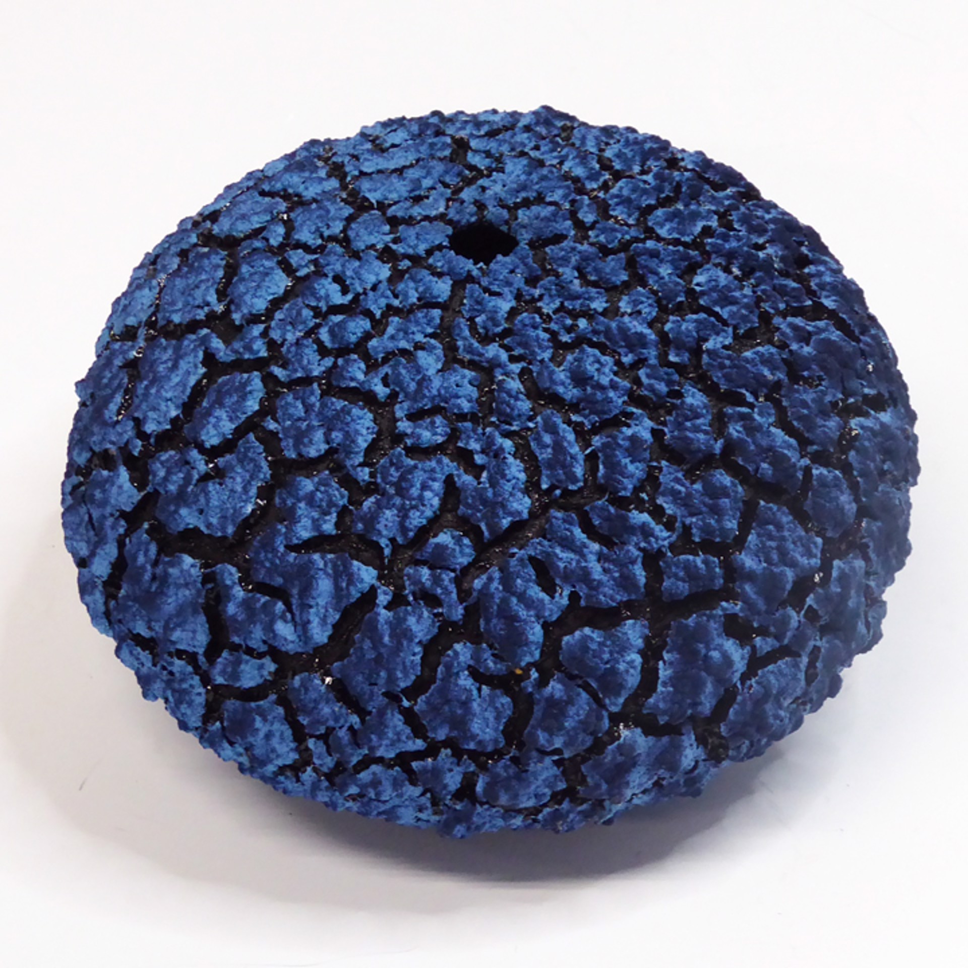 Turquoise Blue & Sapphire Blue Urchin Vessel by Randy O'Brien