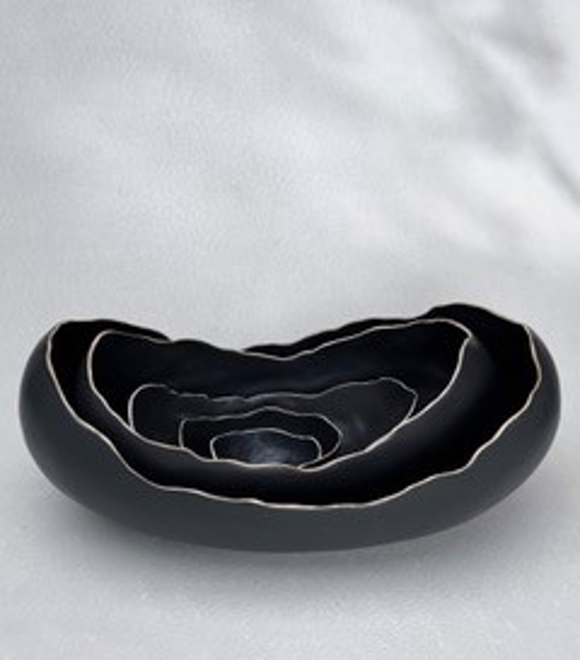 Nesting Bowls Set Large Oval - Black by Kate Tremel