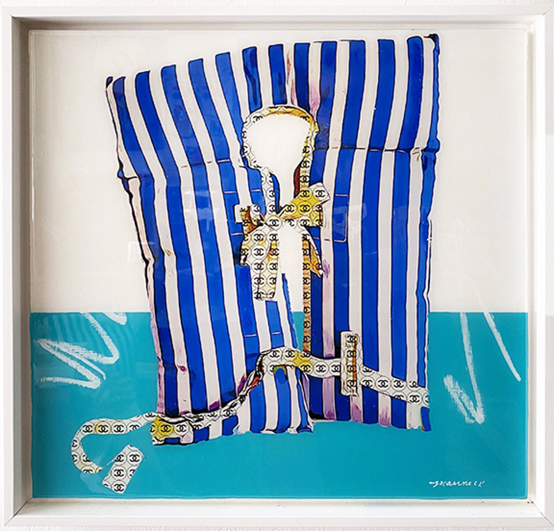 Blue and White Life Jacket by Holly Manneck