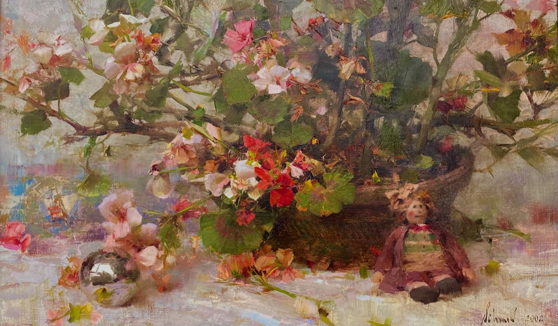 Winter Geraniums by Richard Schmid