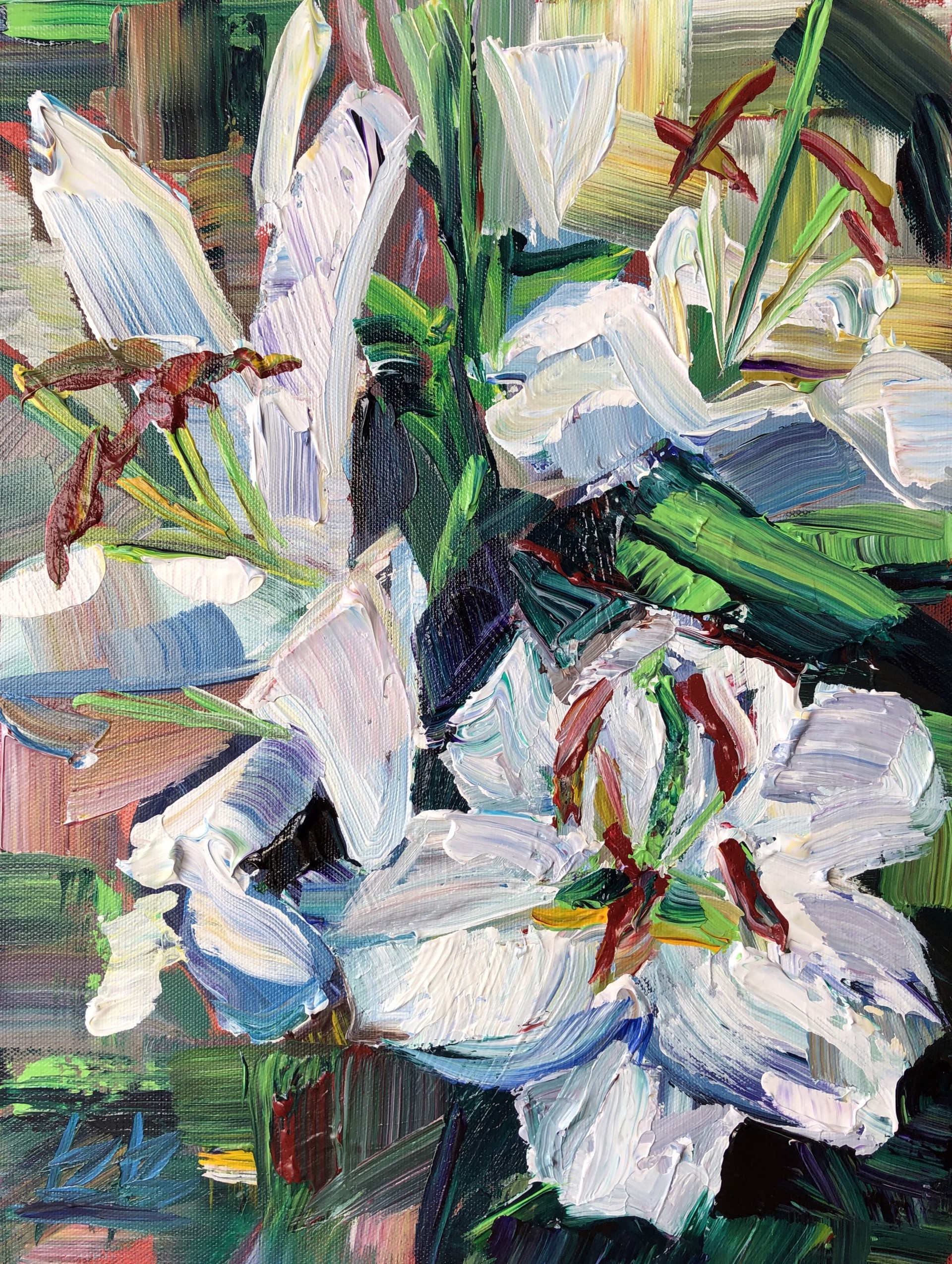 White Lilies by Brooke Borcherding